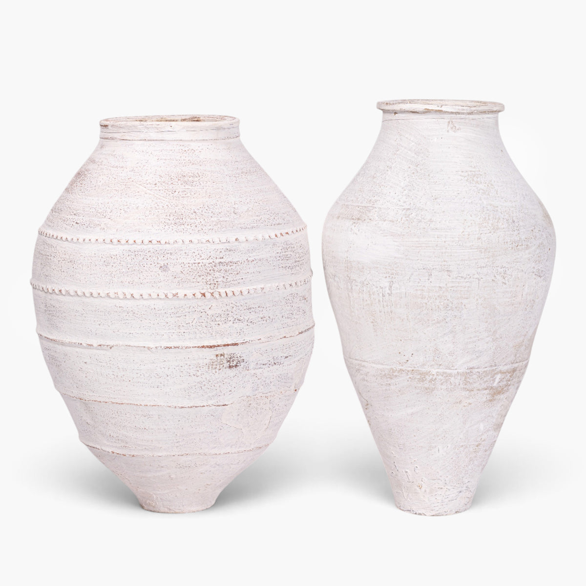 Turkish Olive Pot | Vintage White