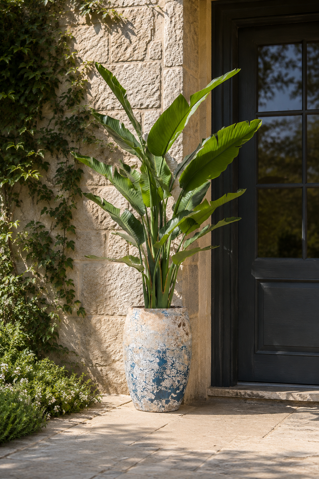 6' Bird of Paradise in Argos Planter