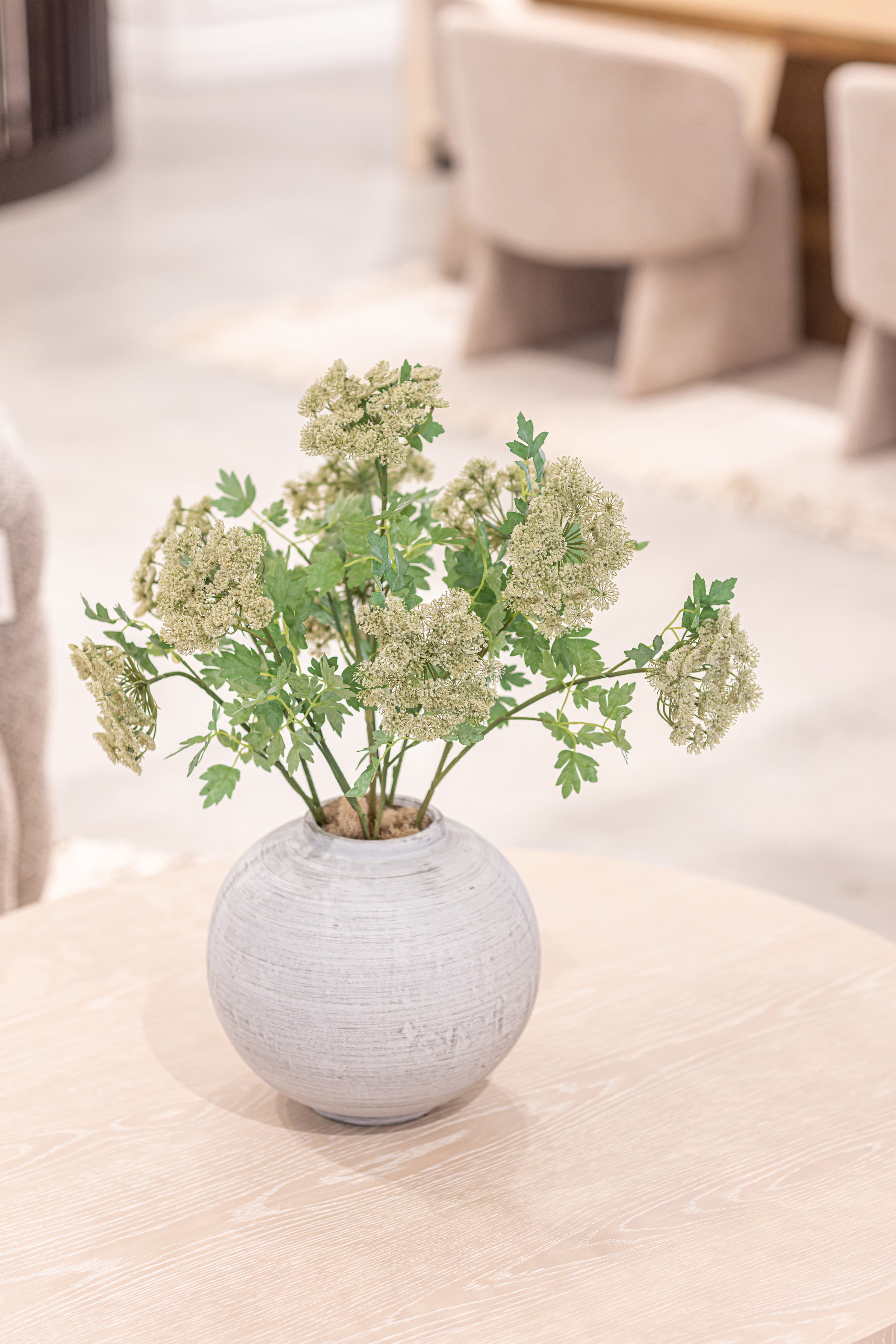 10" Tyler Vase with Queen Anne's Lace Arrangement AR1343