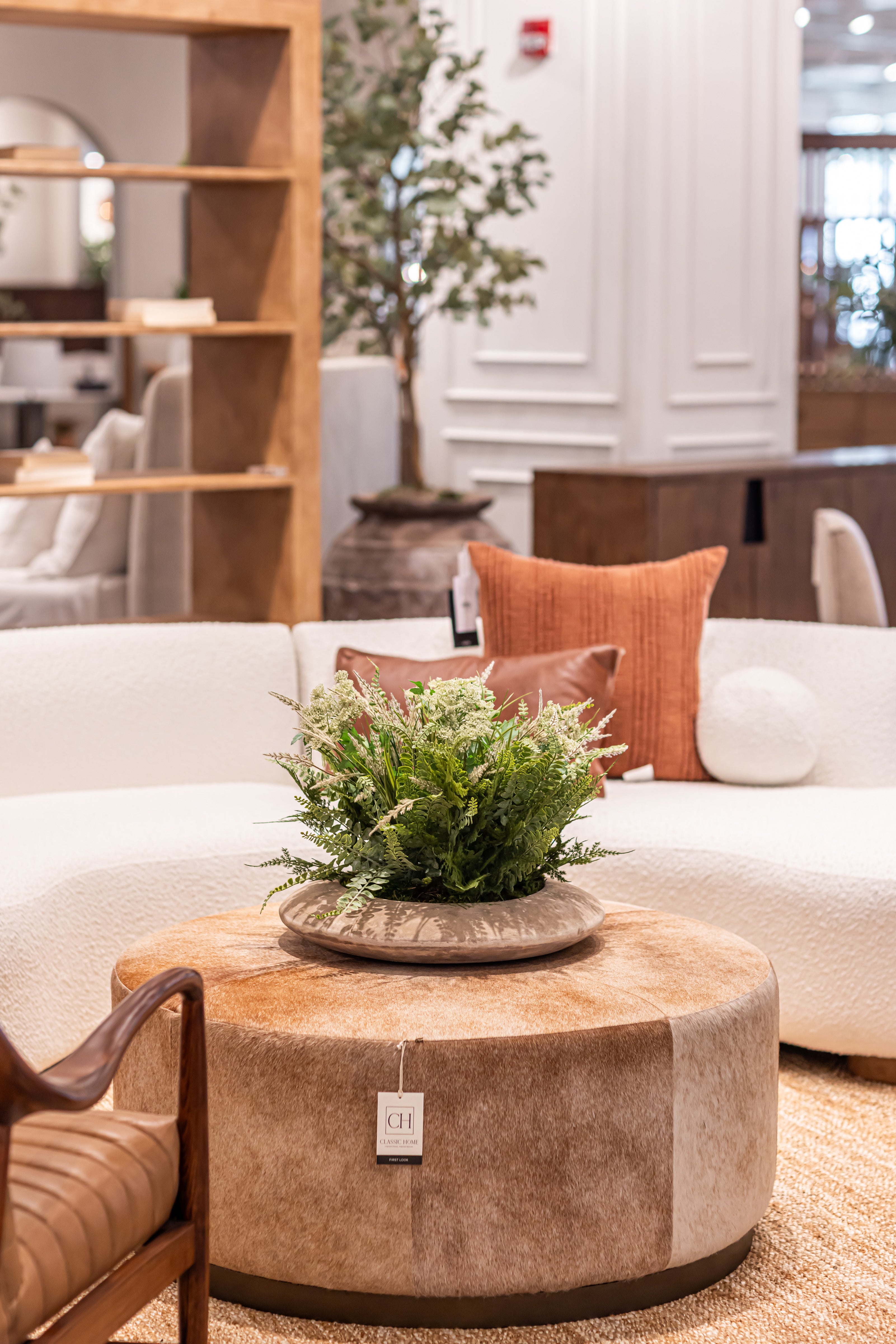 20" Flying Saucer with Whimsical Greenery Arrangement AR1348