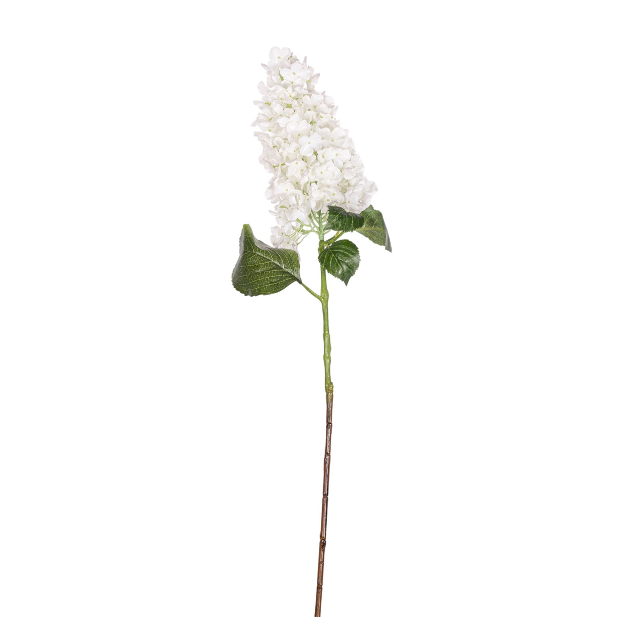 36" Real Touch Cone Hydrangea Stem - White   FL1100