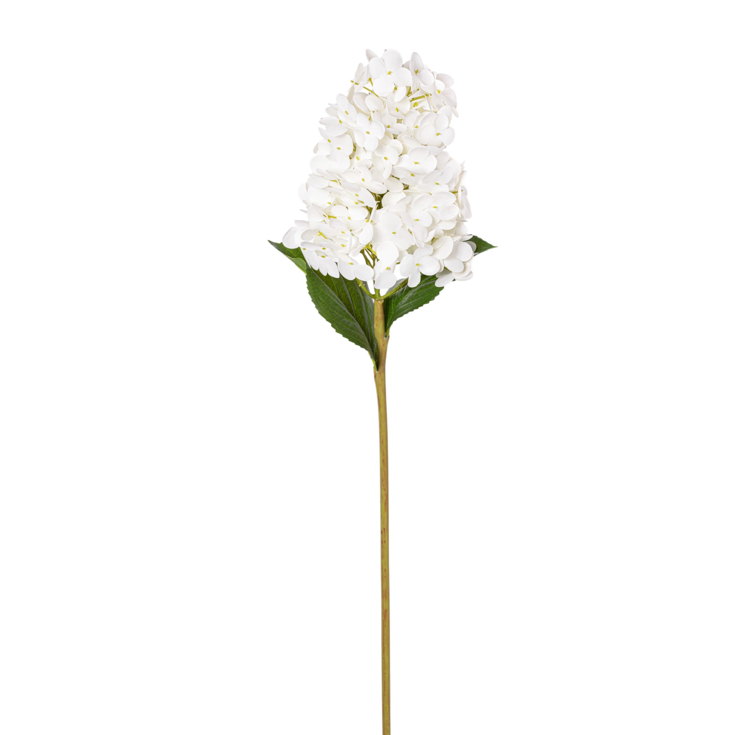 28" White Cone Hydrangea Stem - Real Touch FL1107