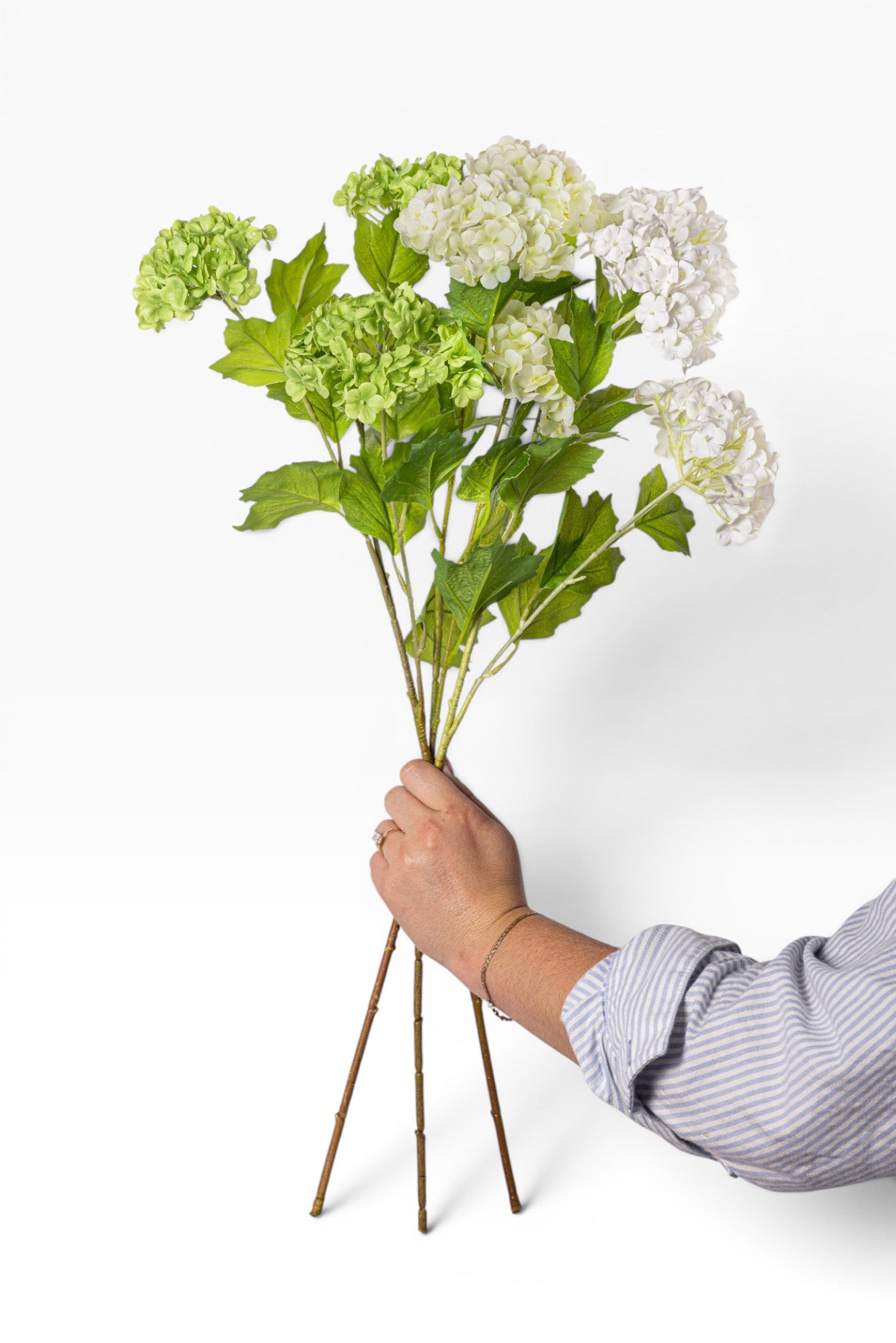 26" Green Snowball Hydrangea Stem - Real Touch FL1116