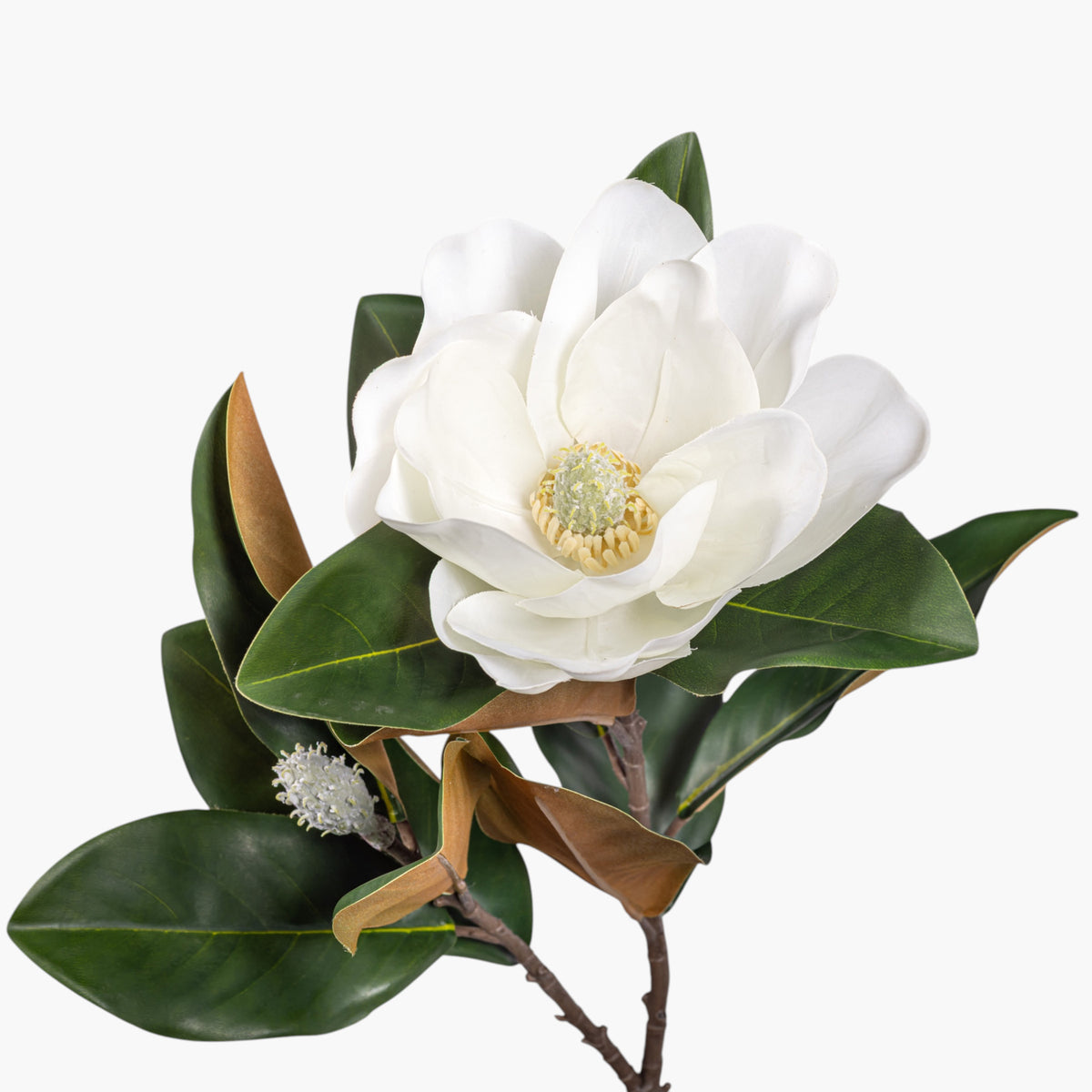 33" Real Touch White Magnolia Flower      FL1141