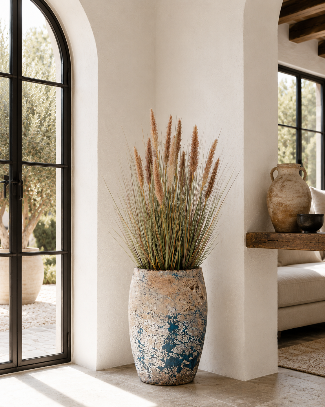5' Foxtail Grass in Argos Planter PC1479CN1373SM