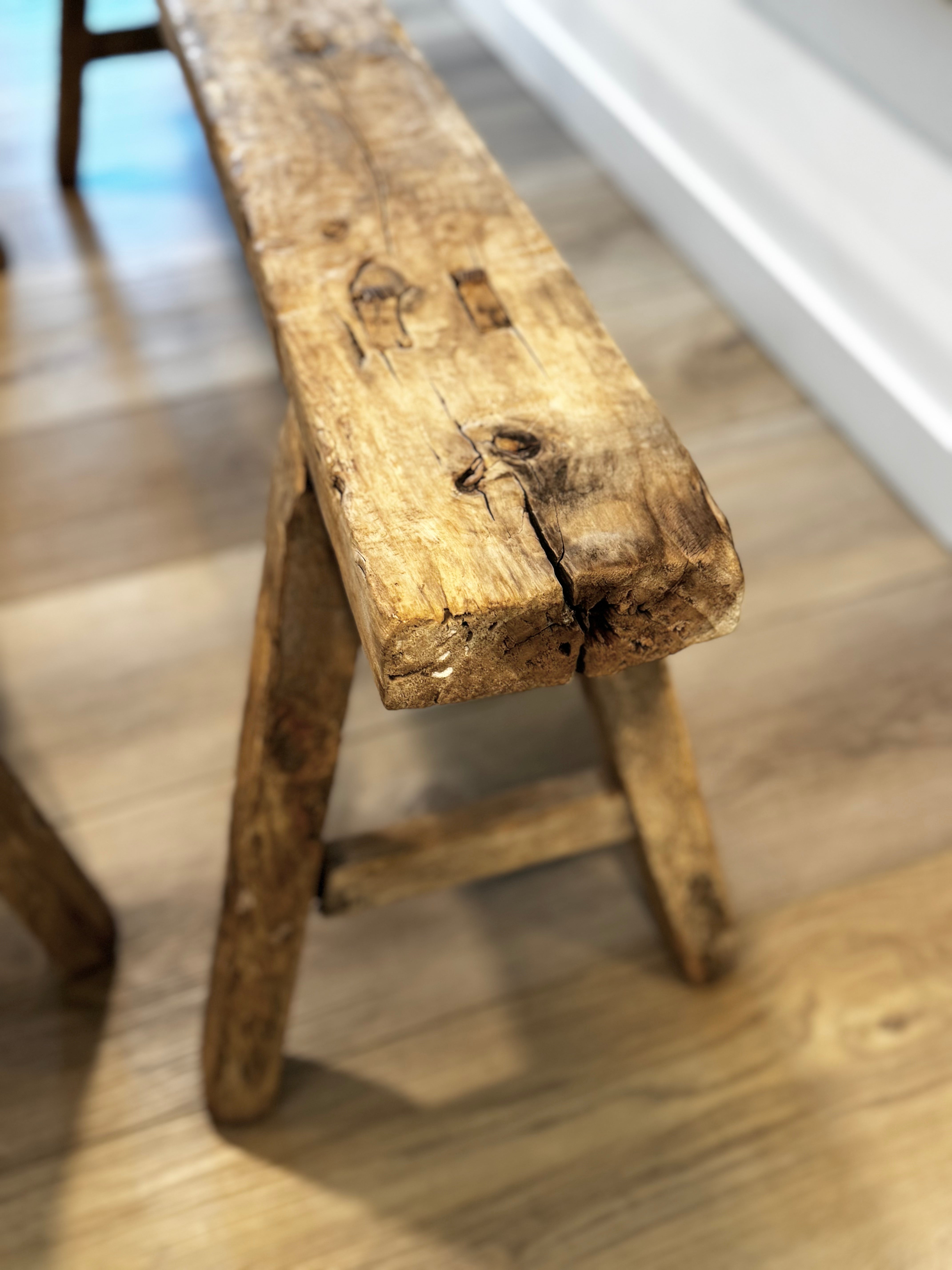 Beckham Vintage Reclaimed Skinny Bench