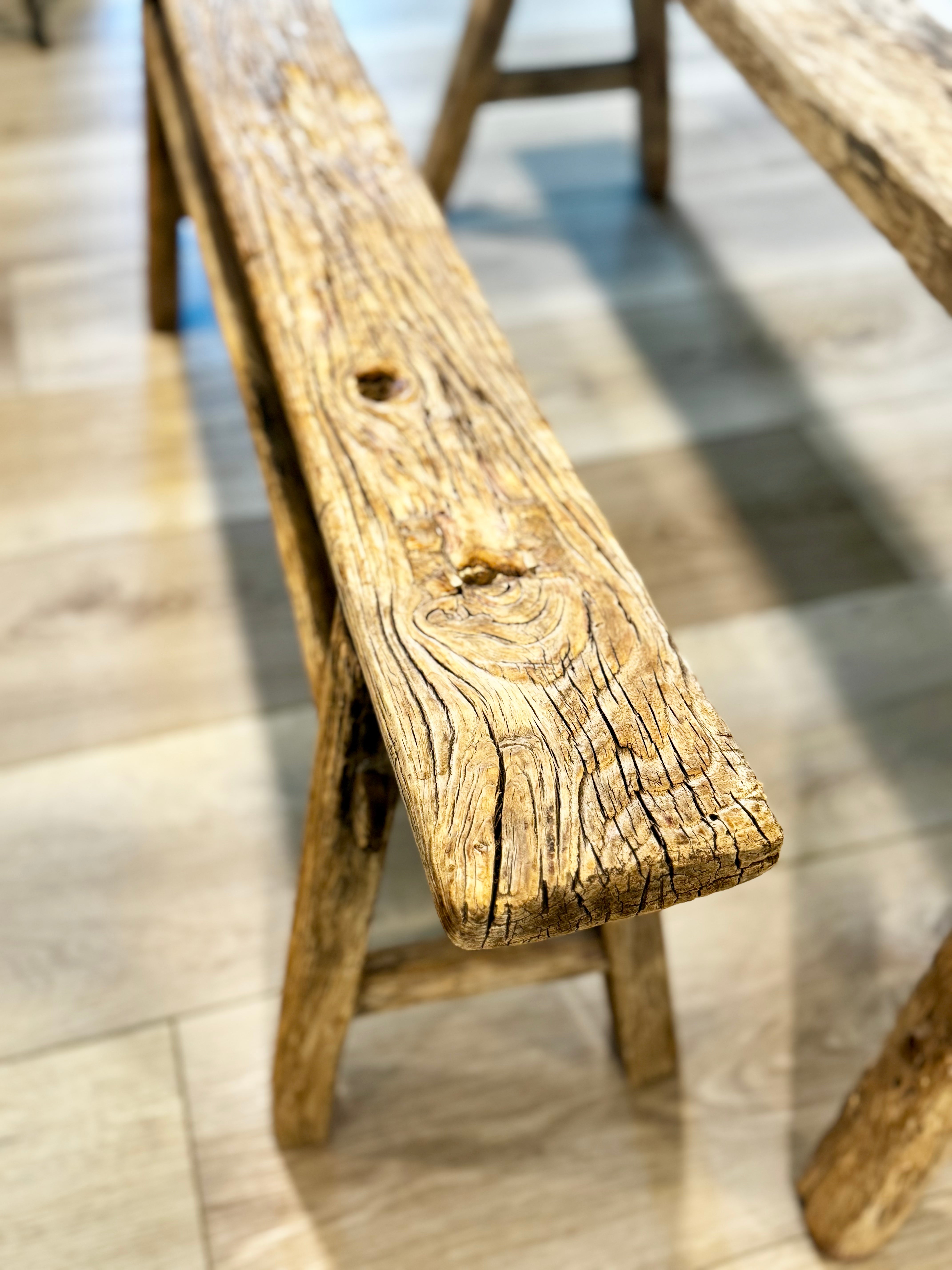 Beckham Vintage Reclaimed Skinny Bench