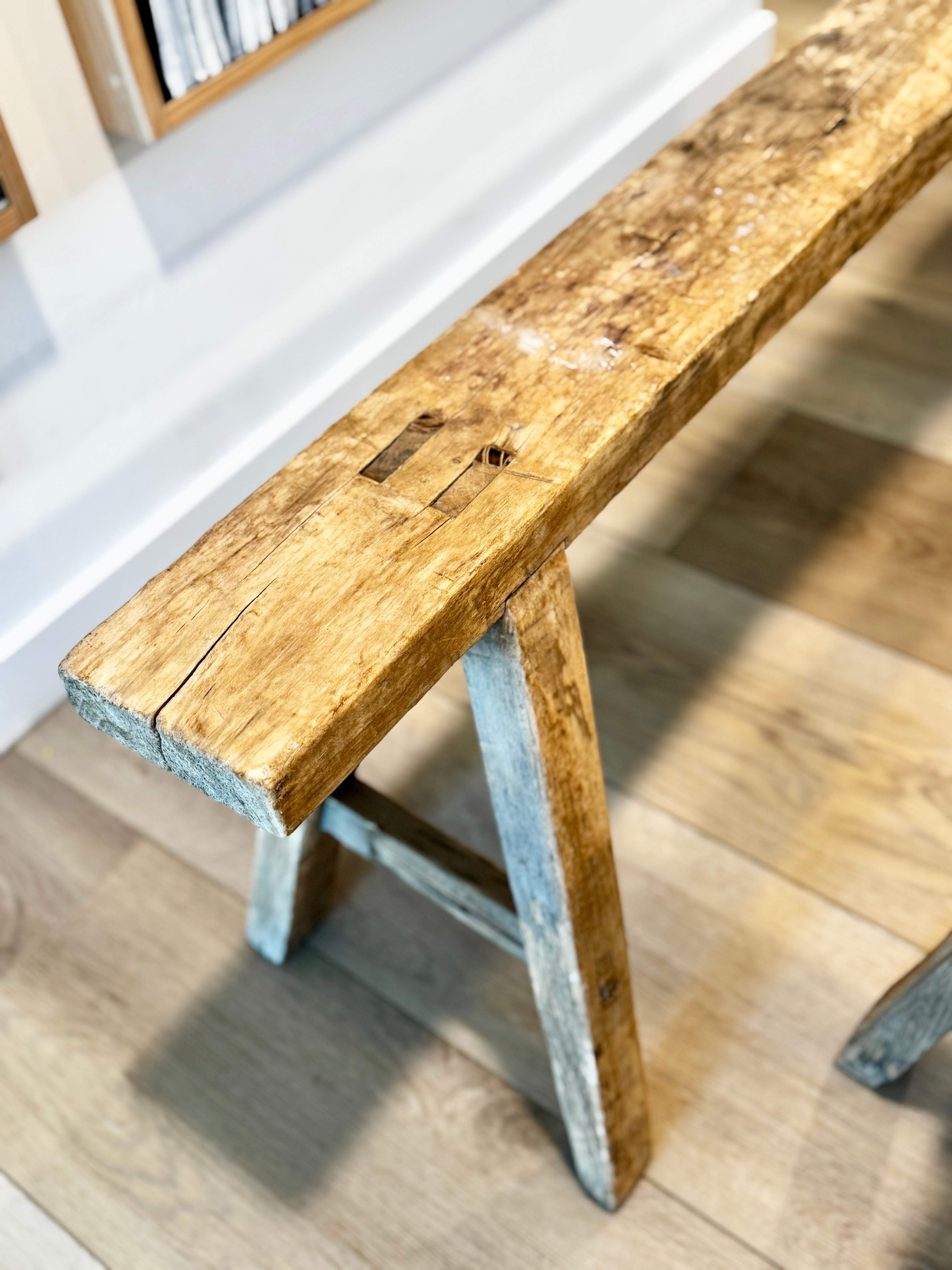 Beckham Vintage Reclaimed Skinny Bench