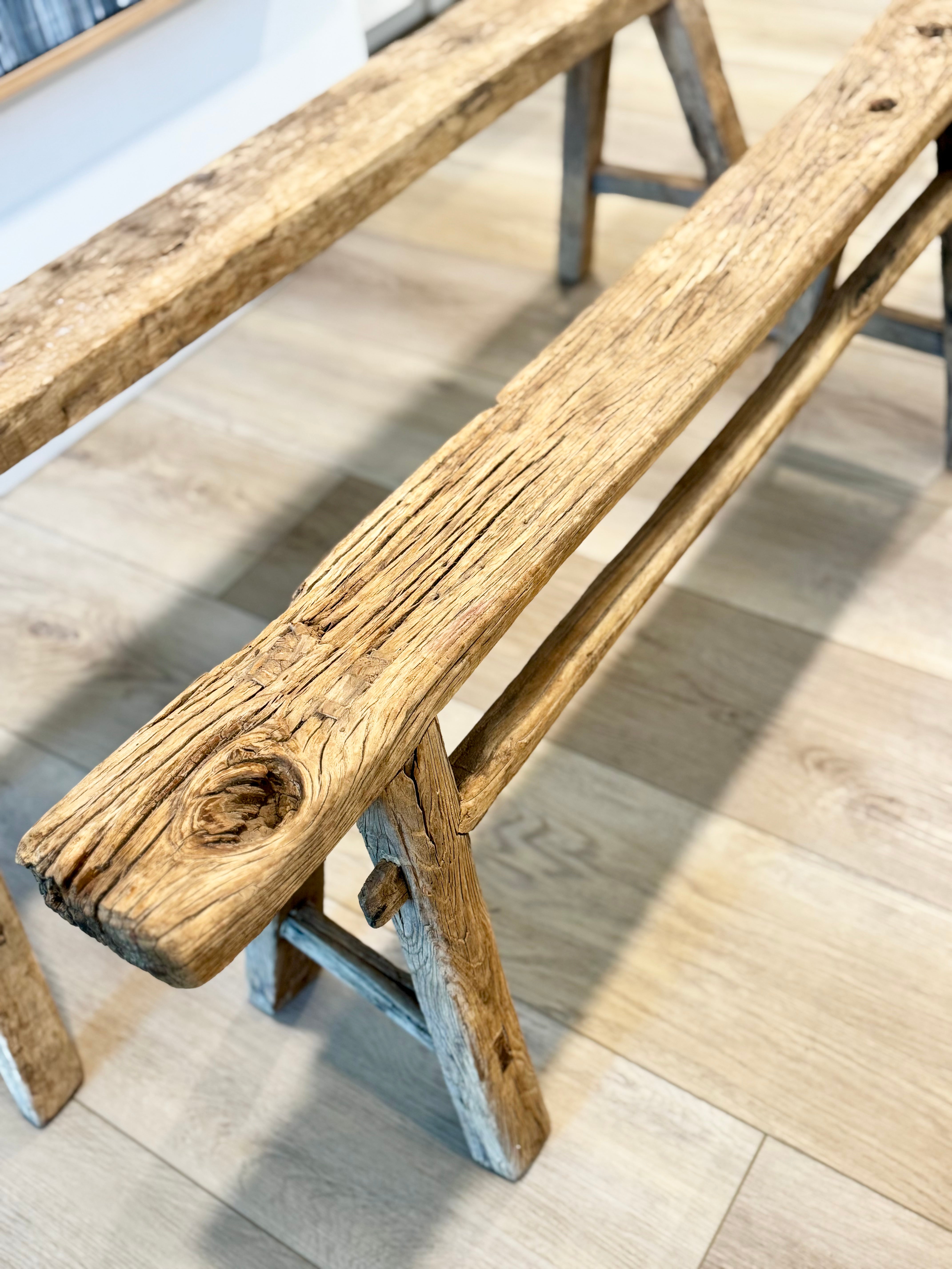 Beckham Vintage Reclaimed Skinny Bench