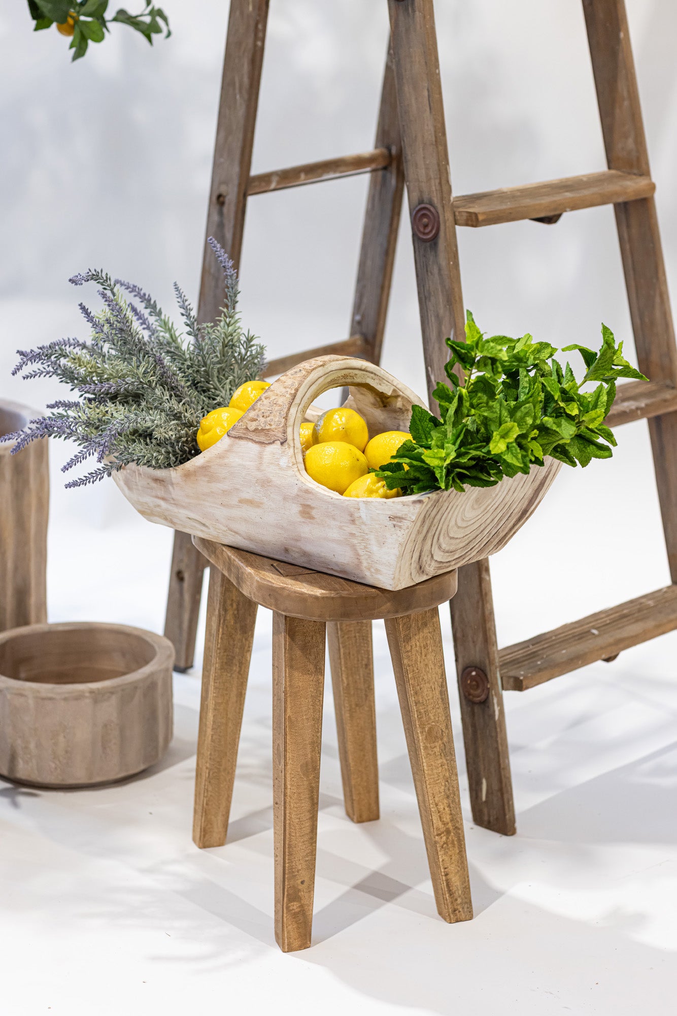 Sedona Wood Basket   WD1034