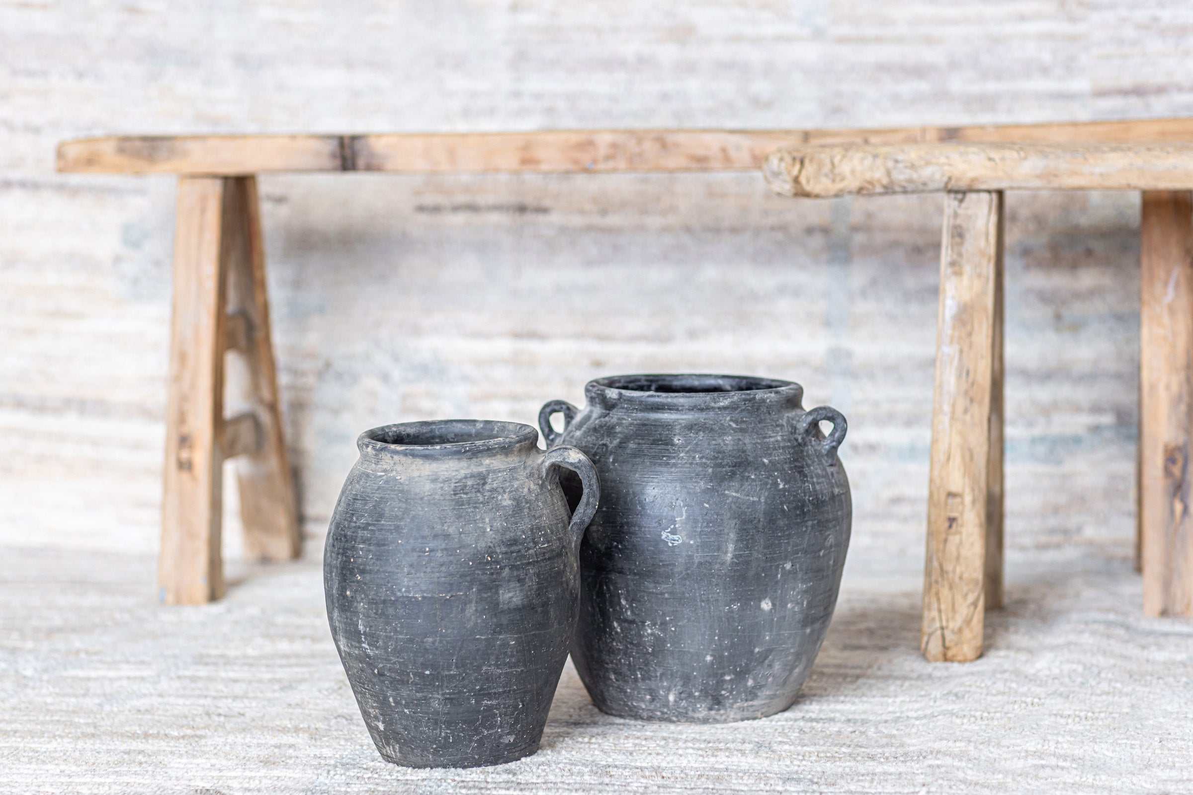 Vintage Clay Pot-2 Handles CN1152