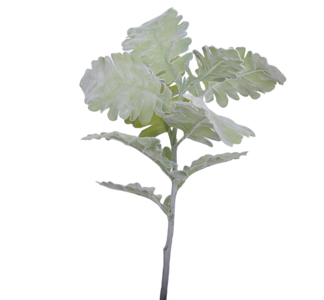 16" Soft Flocked Dusty Miller Stem    ST1153