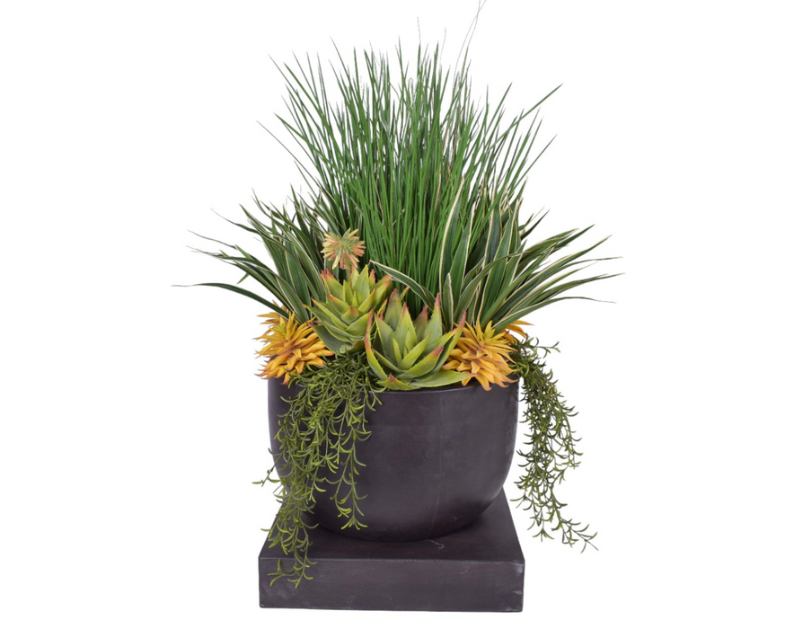 Large Palmaria Pot with UV Protected Arrangement   AR1787UV