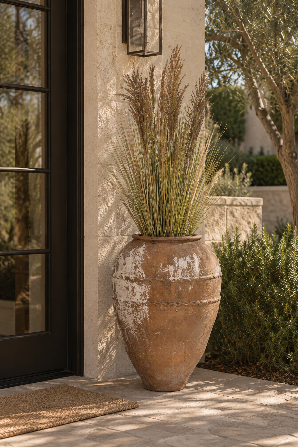 5' Pampas Grass in Turkish Pot | PC1481TURKTMD