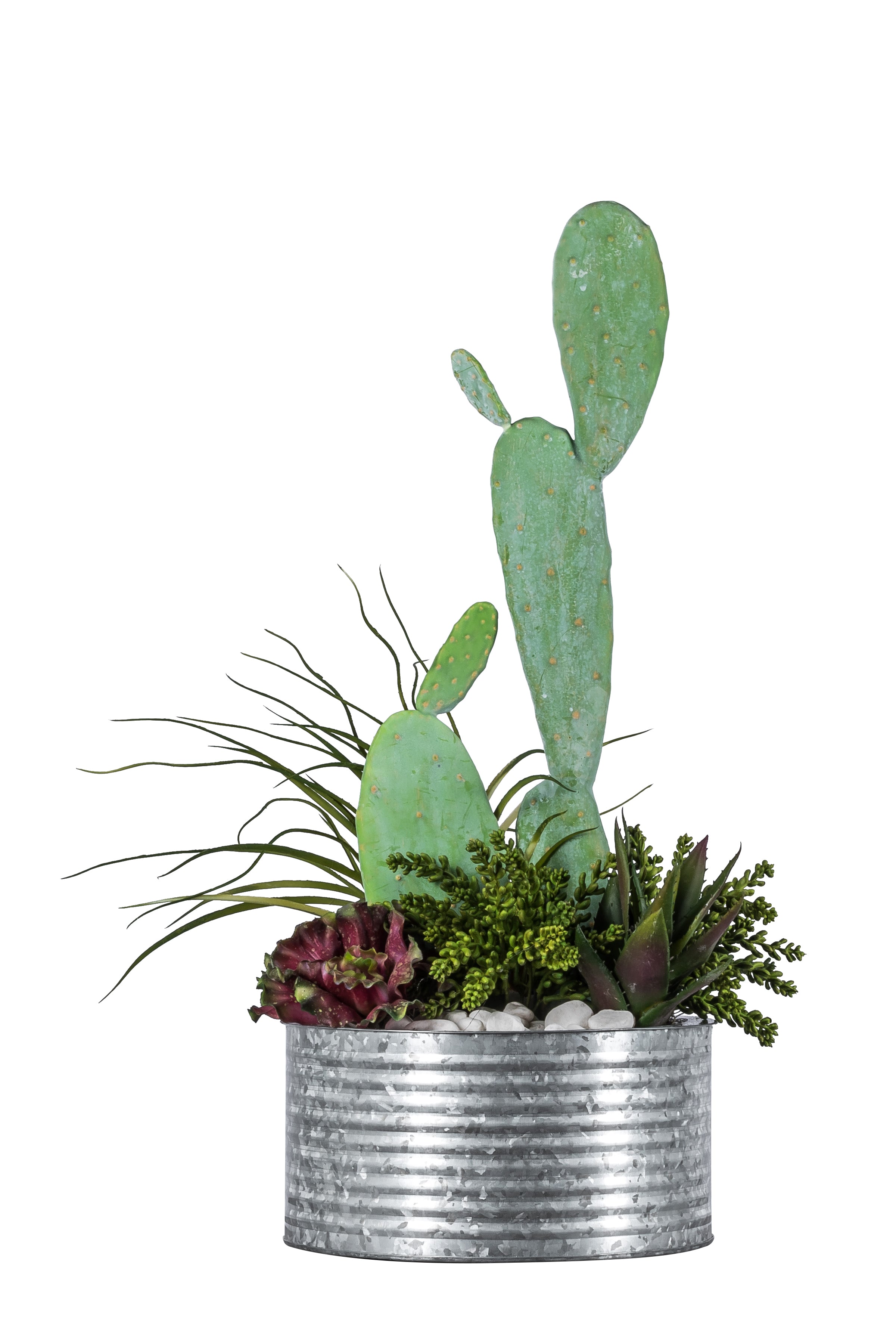 Magnolia Collection Galvanized Metal Table Top Planters    CN1015