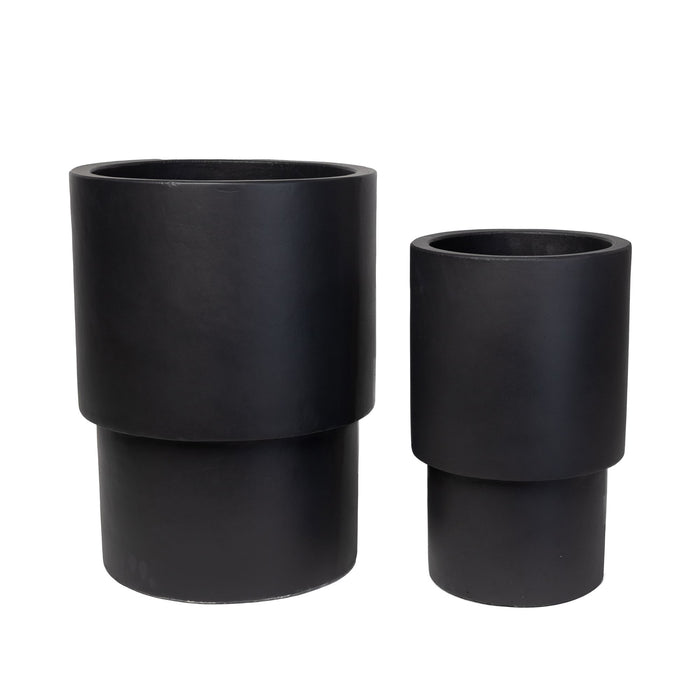 Lucca Planter Collection- Black     CN1069