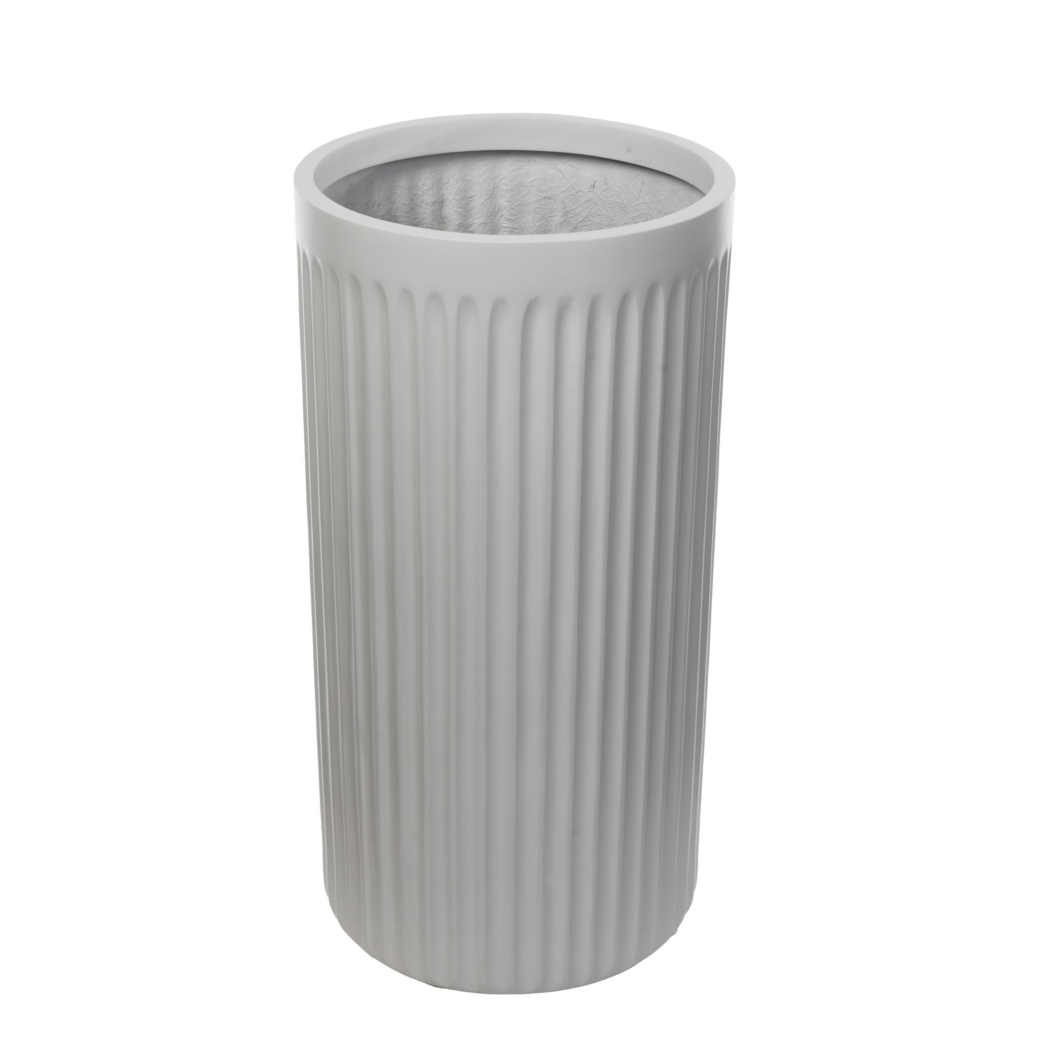 Dorsey Fluted Tall Fiberglass Planter    CN1135