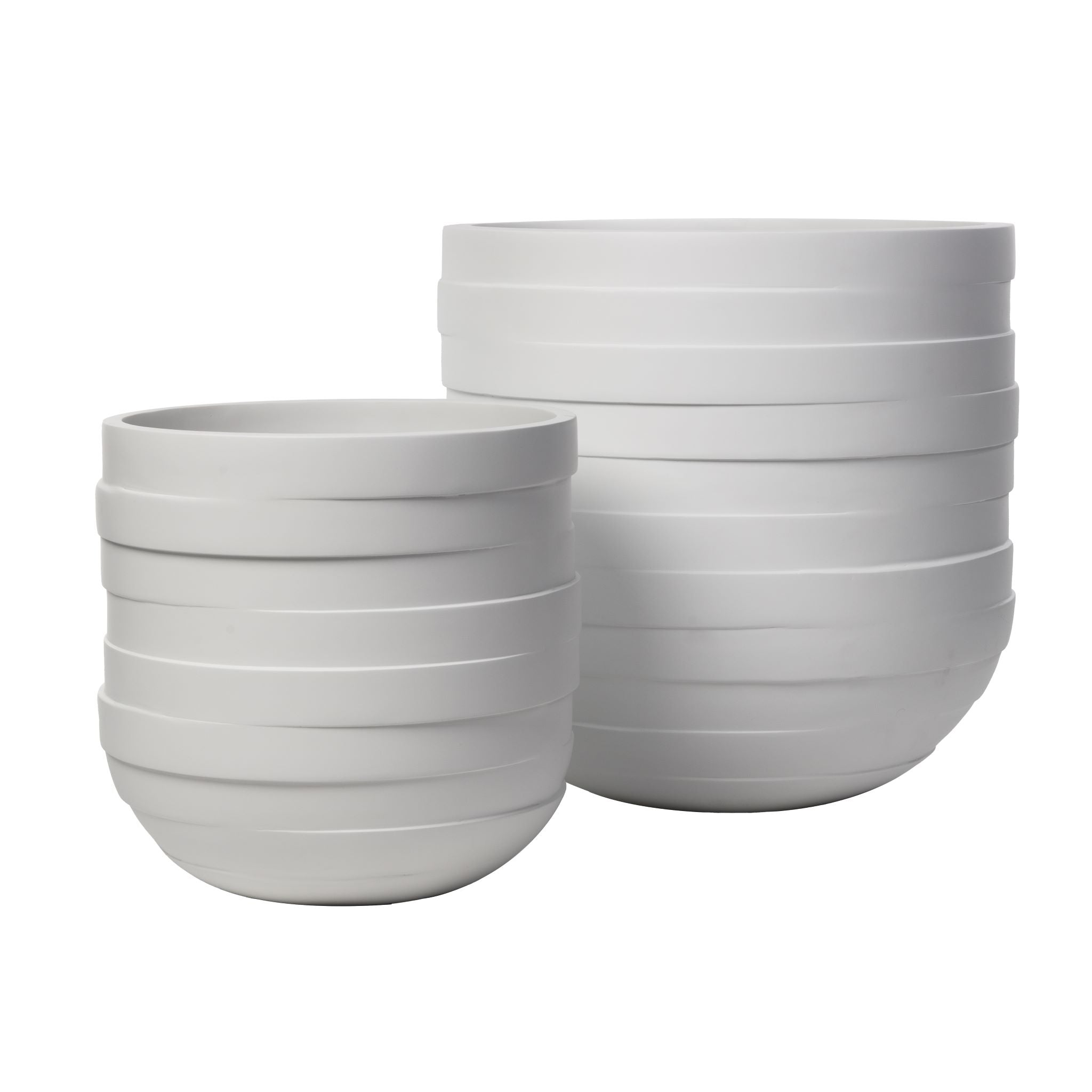 Circulum Planter Collection-White     CN1140