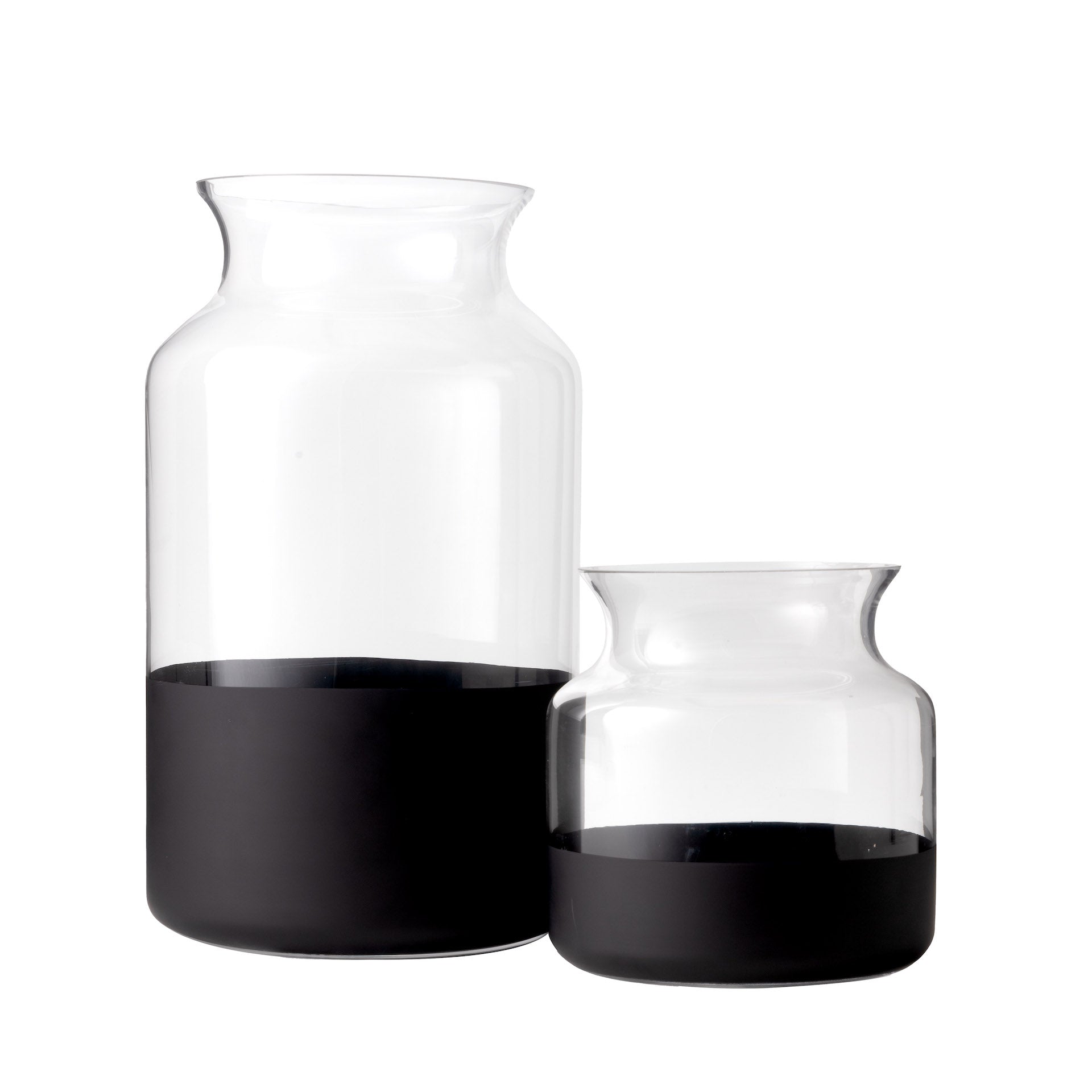 Poet Glass Vase Collection- Black       GL1030