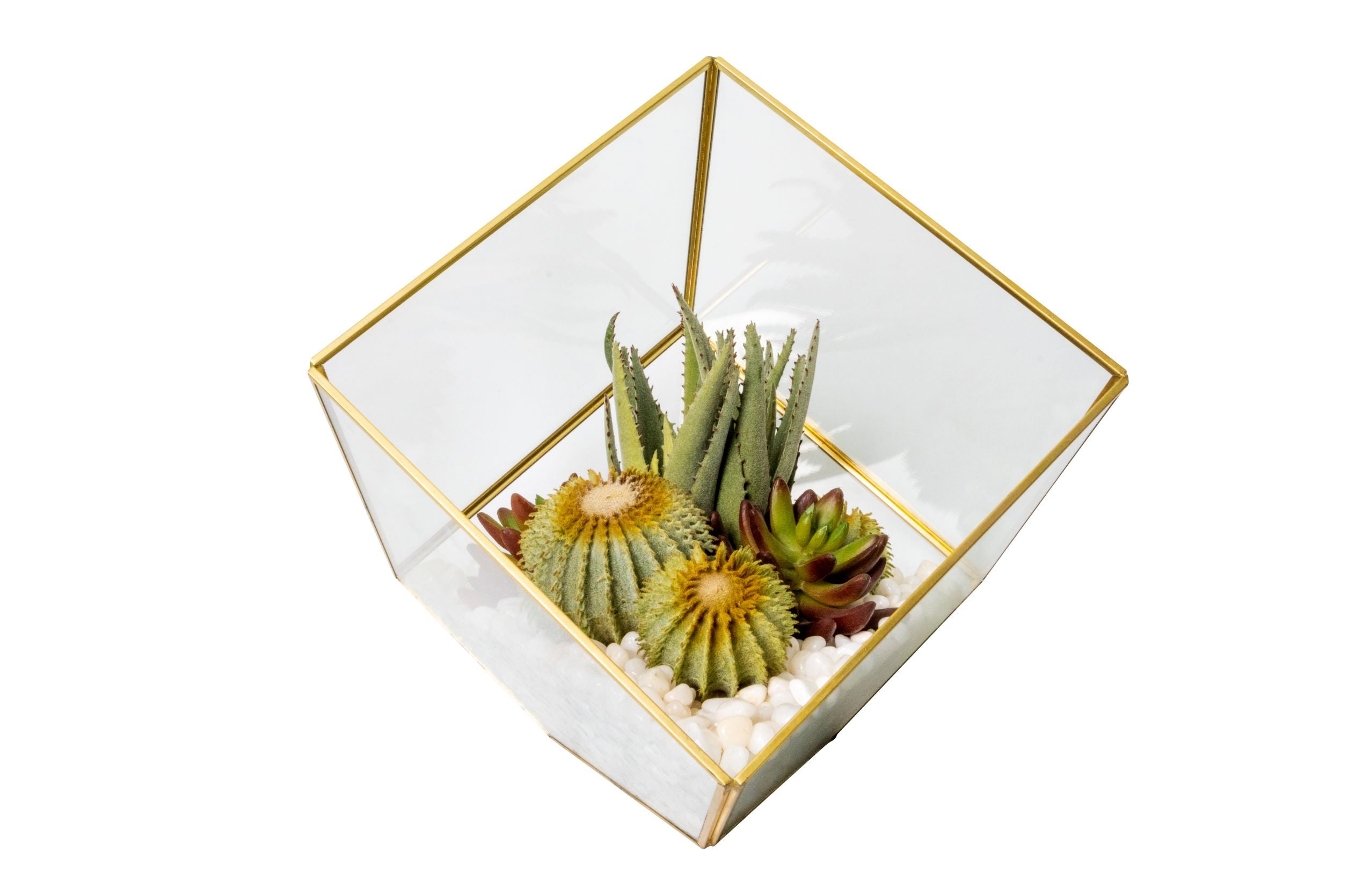 Medium Gold Berkley Terrarium Arrangement AR1133