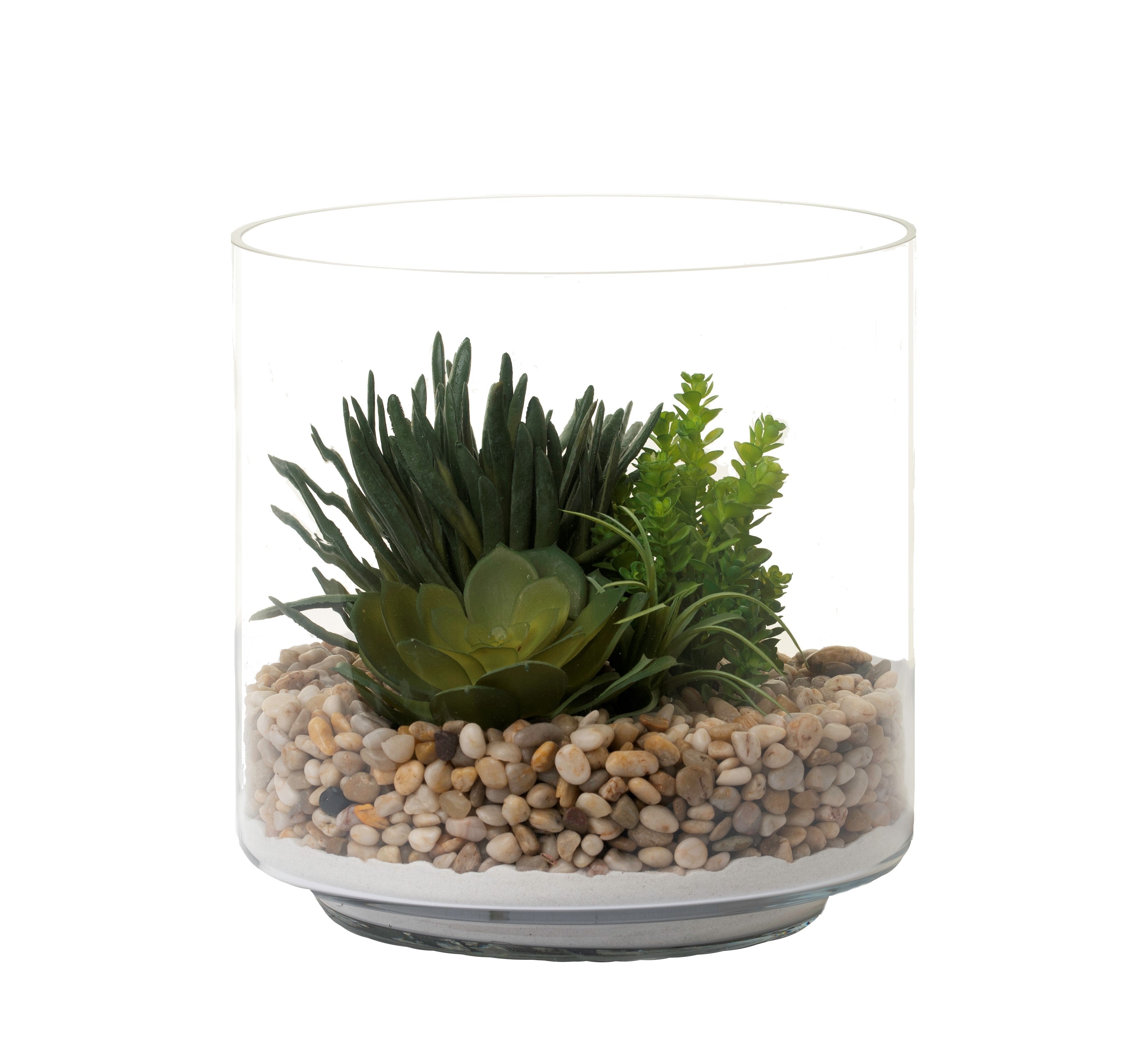 12" Chalet Vase with Succulent Arrangement AR1258