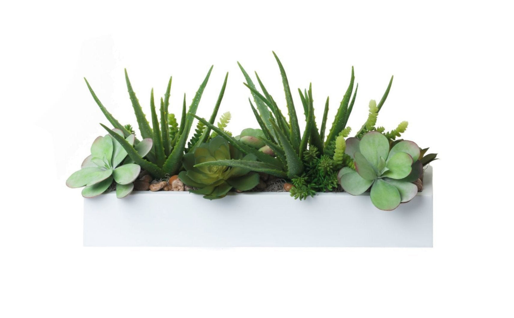 26" White Manhattan Tray with Arrangement AR1260
