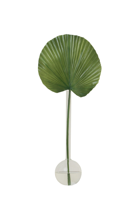 Tropical Leaf Arrangement Set in Bob-a-Loba Glass Vases   AR1301