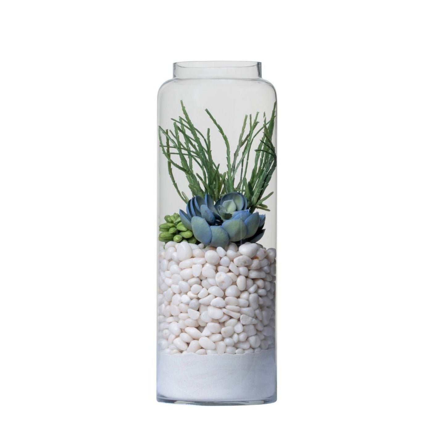 21" Kailee Vase with Succulent Arrangement   AR1354