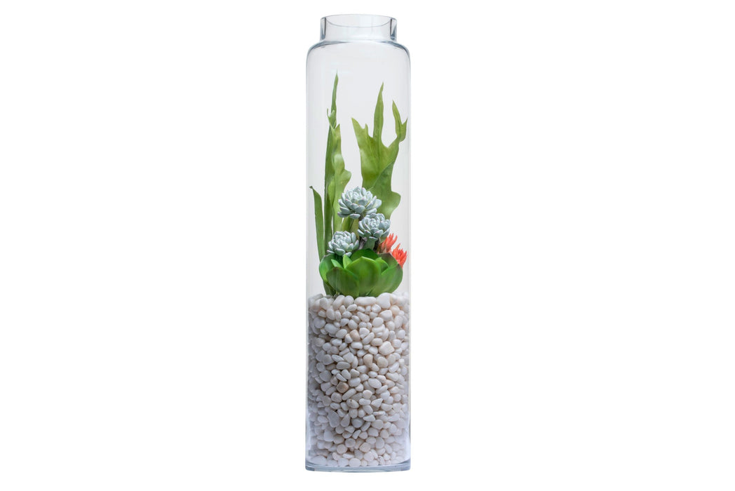 32.5" Kailee Vase with Succulent Arrangment   AR1355