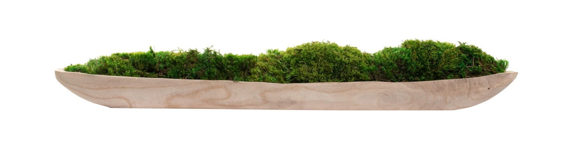 36" Sedona Wood Tray Planter with Mood Moss   AR1391