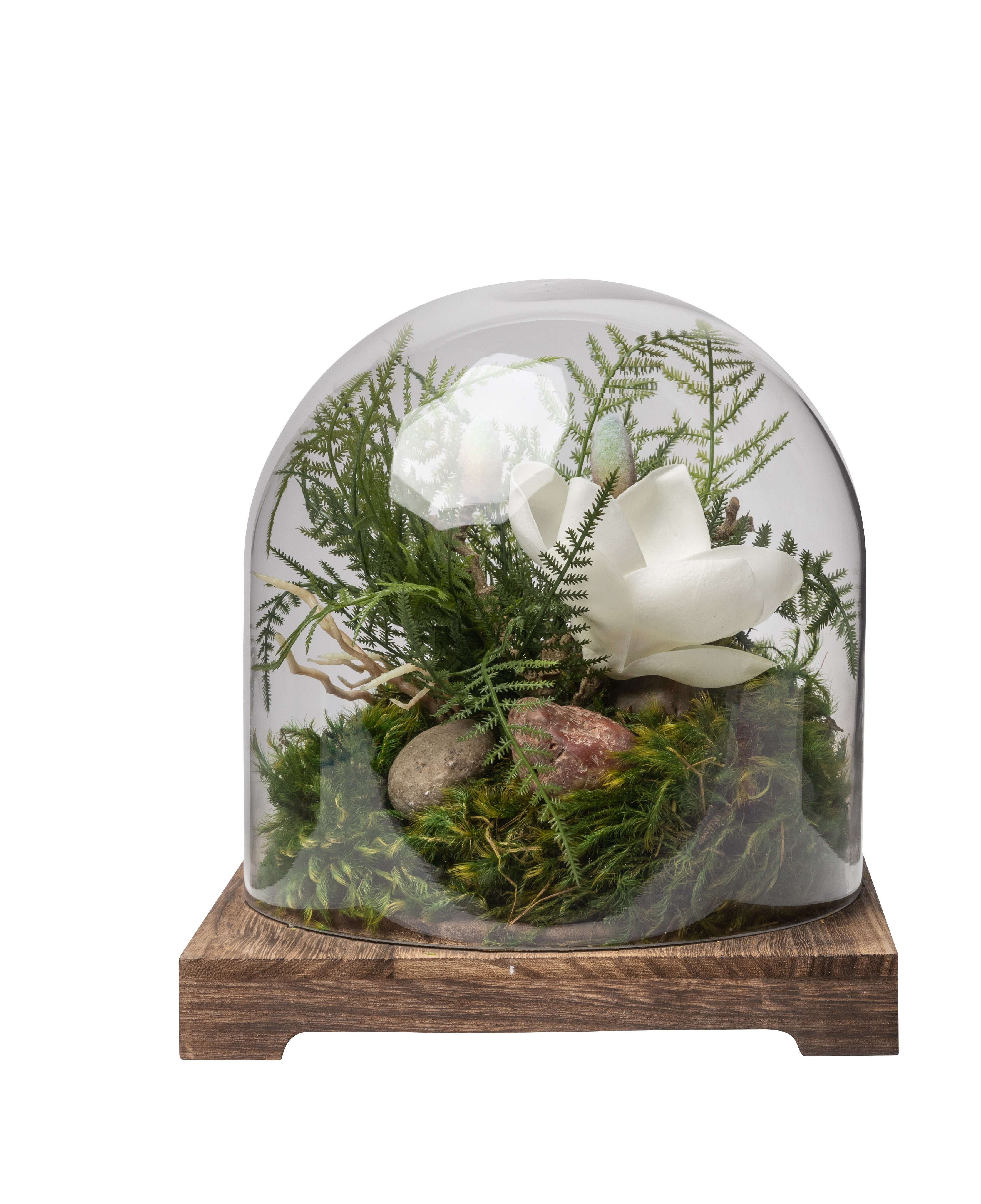 9" Cabo Terrarium with Floral Arrangement   AR1408