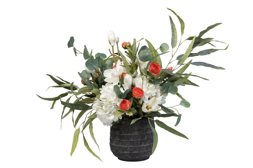 8" Zilla Pot with Floral Arrangement   AR1462