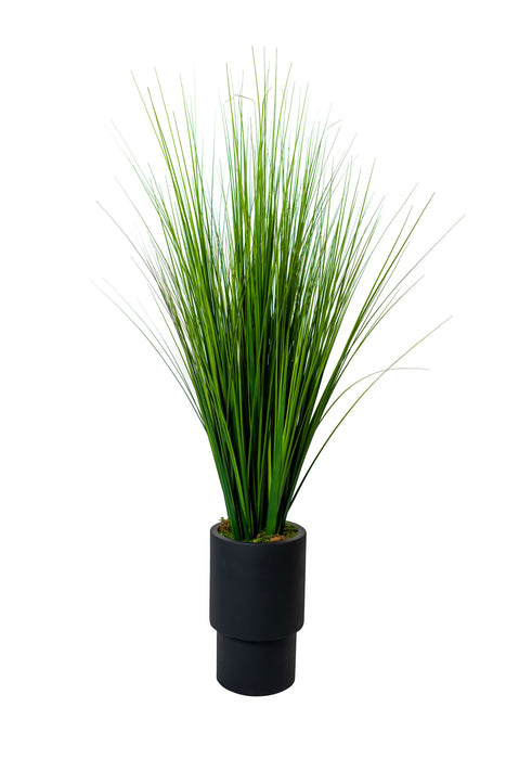 16" Lucca Planter with Grass Arrangement   AR1549