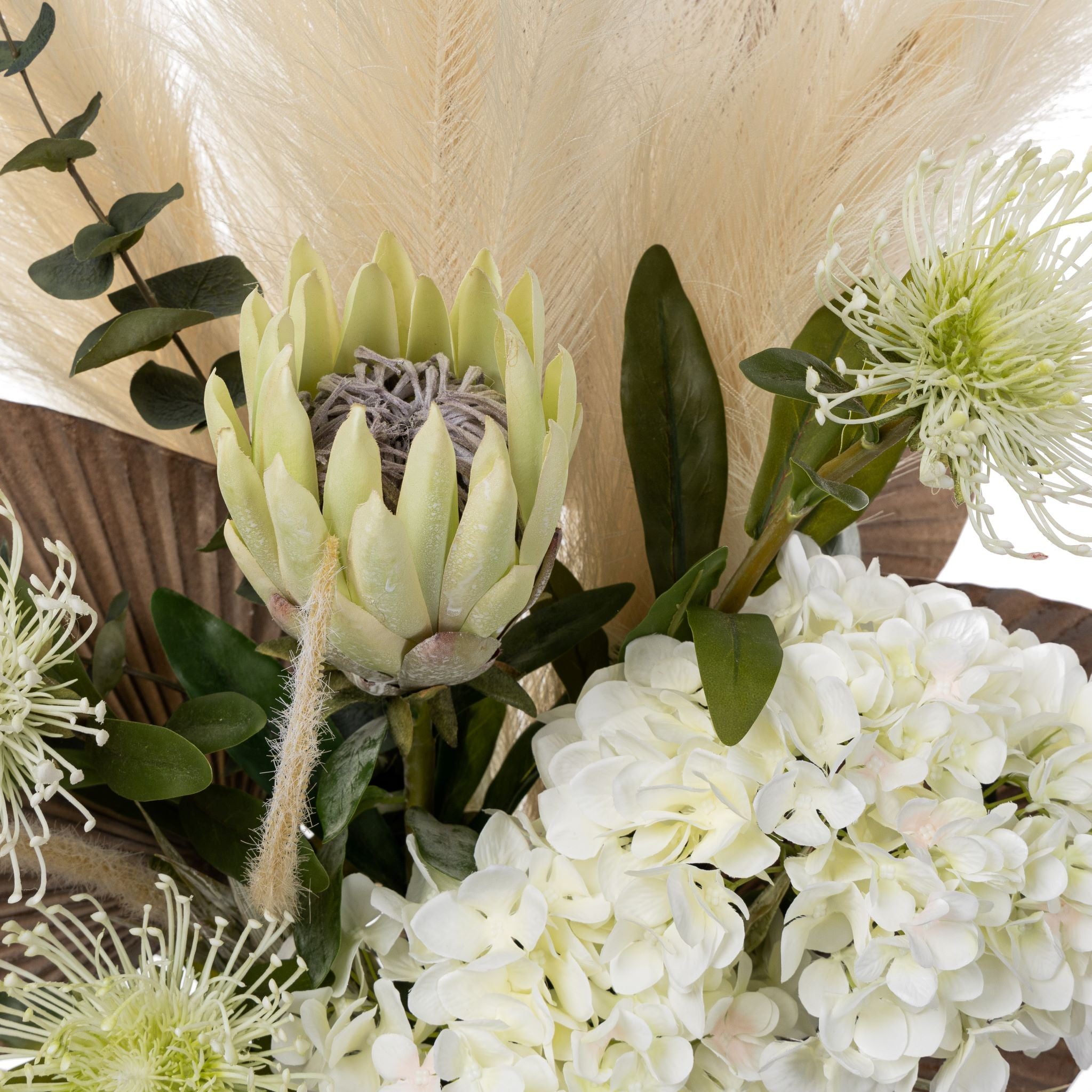 Faux Pampas and Floral Arrangement Duo in Aubrey Vase  AR1563