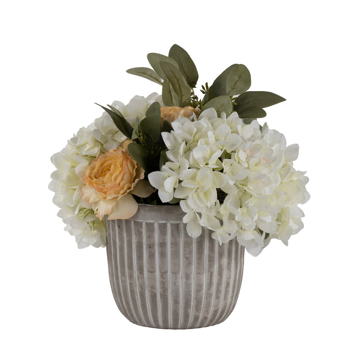 6.5" Ollie Pot with Floral Arrangement   AR1651