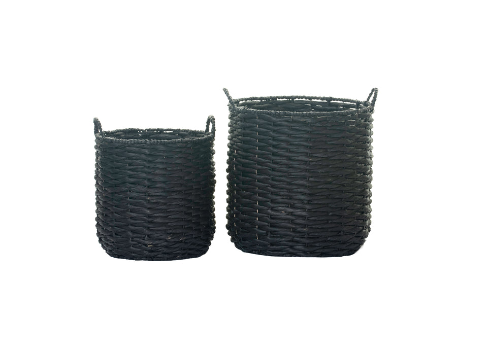 Napili Basket Collection With Handles-Black    BS1017