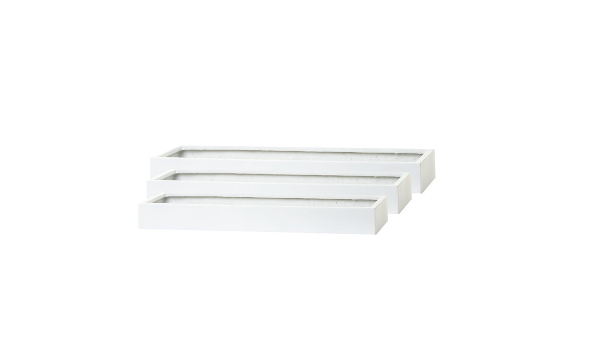 Manhattan Collection Table Top Trays - Matte White CN1030