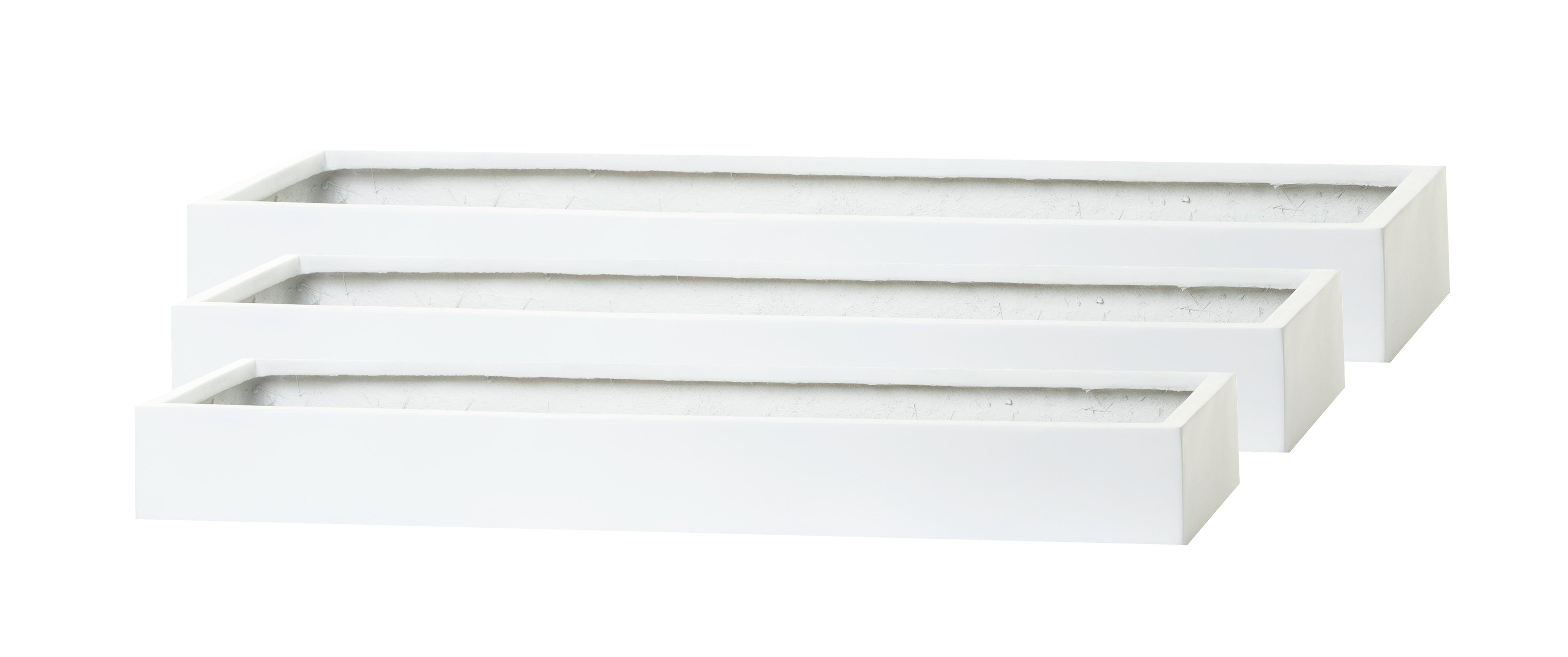 Manhattan Collection Table Top Trays - Matte White CN1030