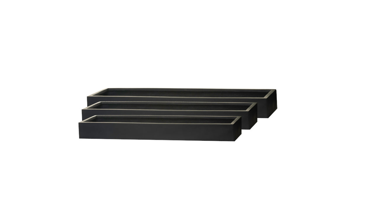 Manhattan Collection Table Top Trays - Matte Black CN1031