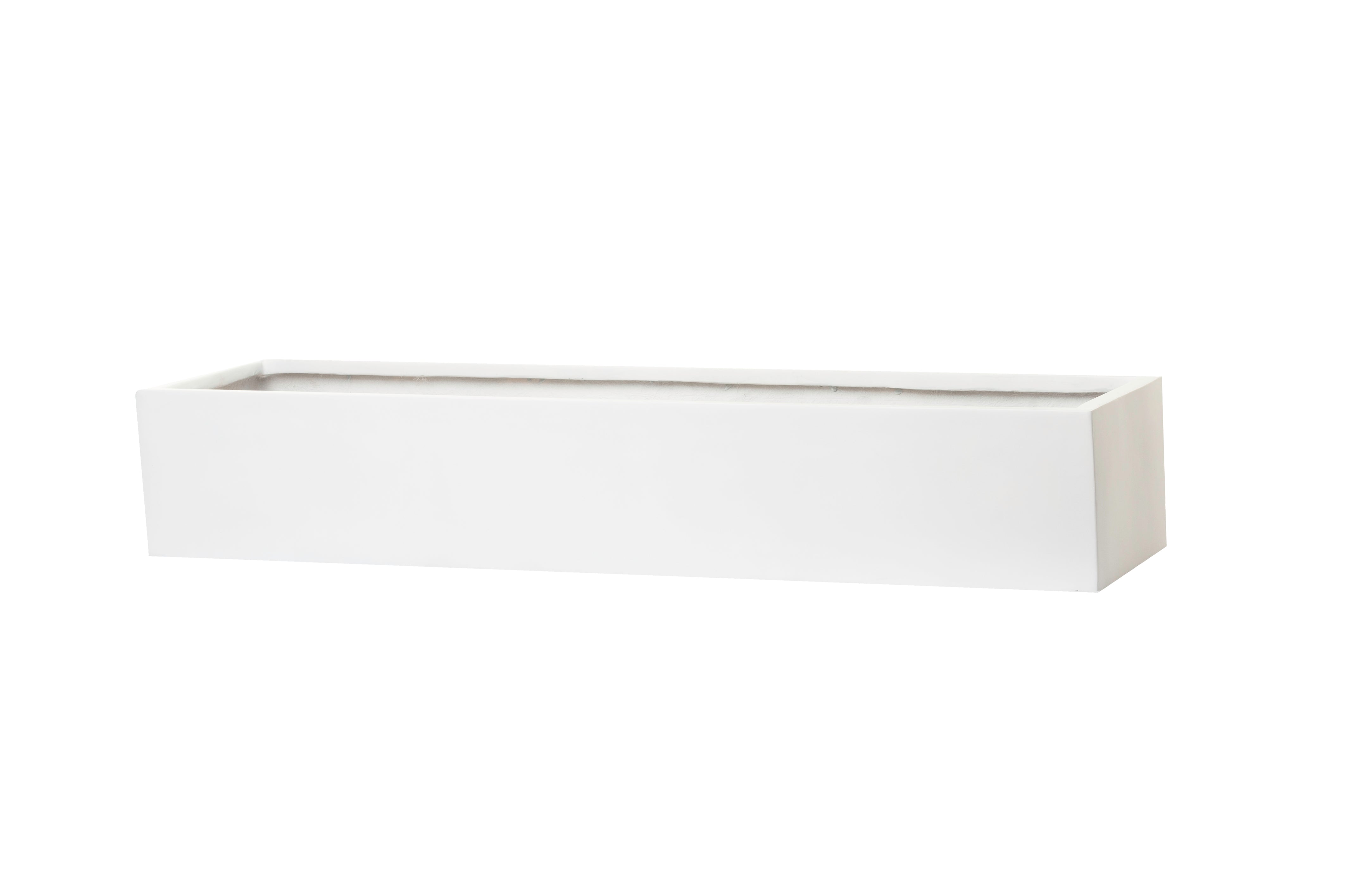 Manhattan Collection Table Top Rectangle Planters-Matte White   CN1032