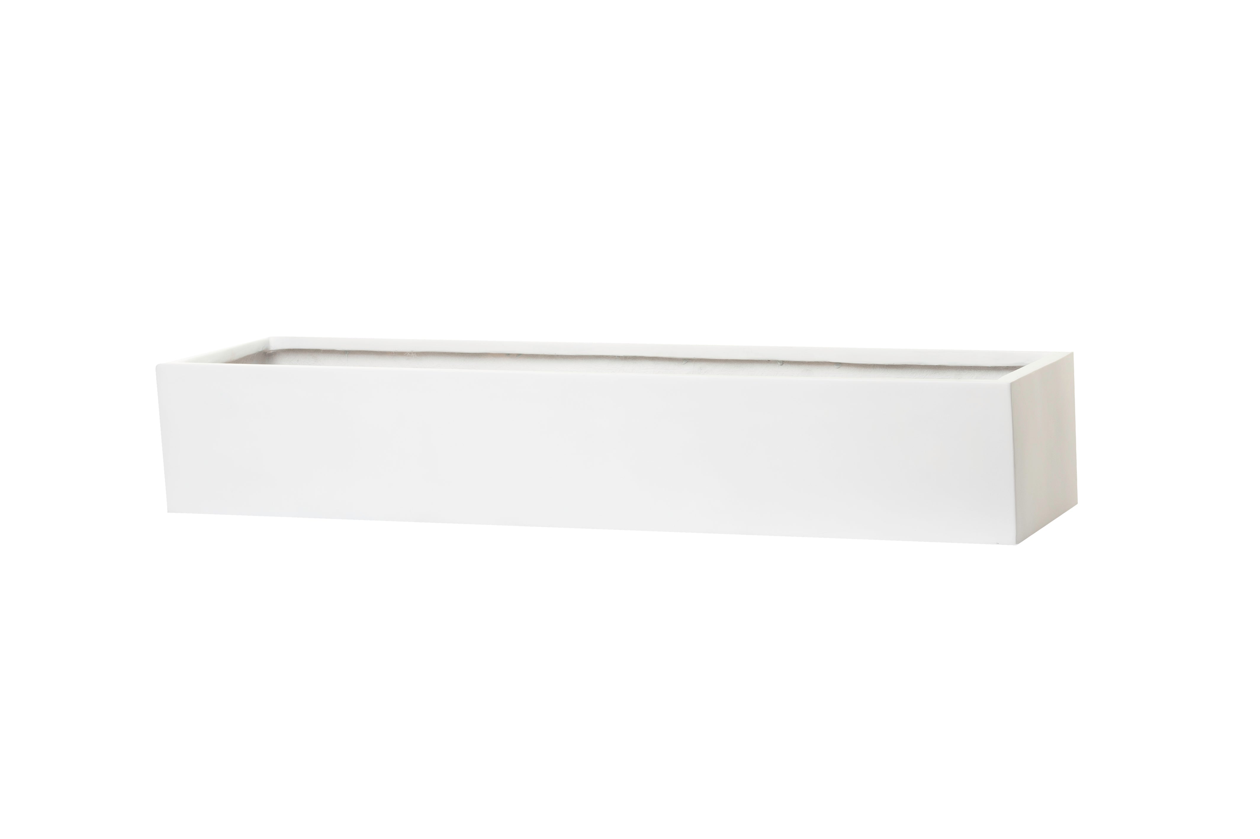 Manhattan Collection Table Top Rectangle Planters-Matte White   CN1032