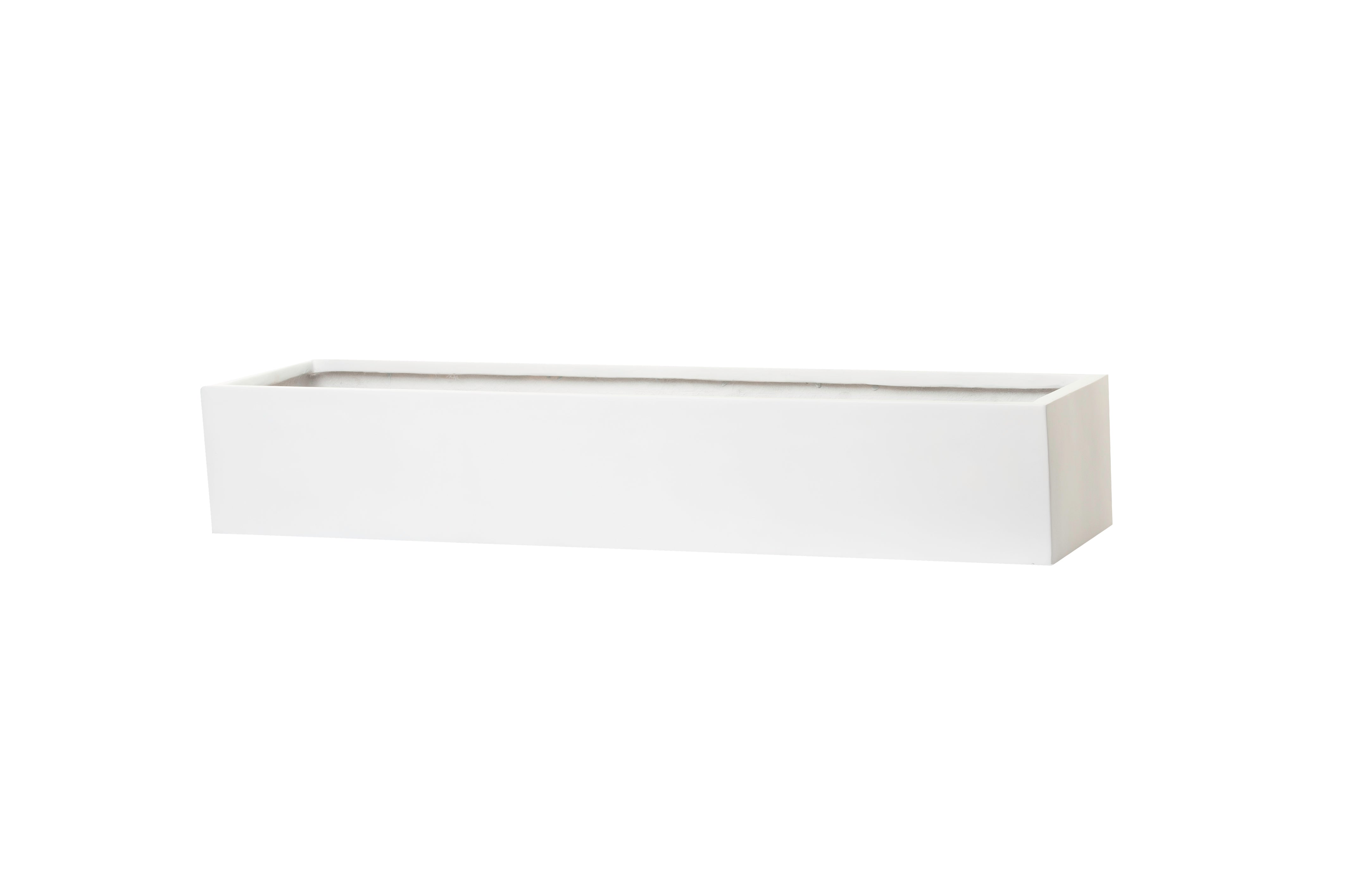 Manhattan Collection Table Top Rectangle Planters-Matte White   CN1032