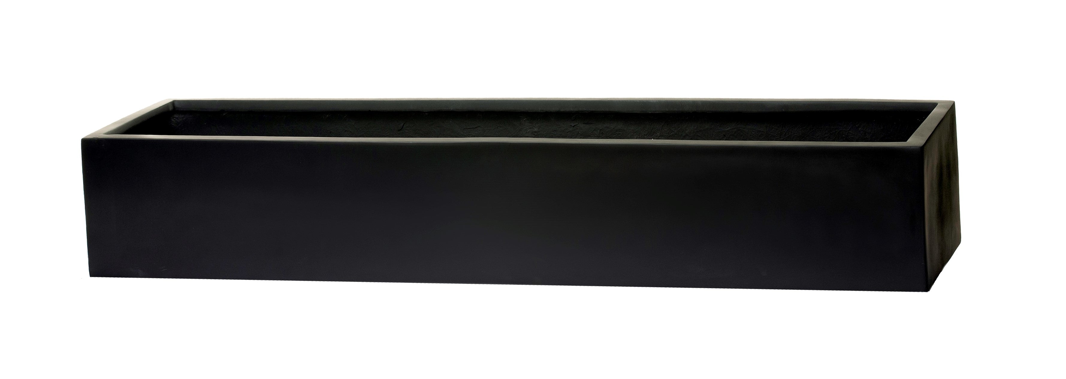 Manhattan Collection Table Top Rectangle Planters - Matte Black CN1033