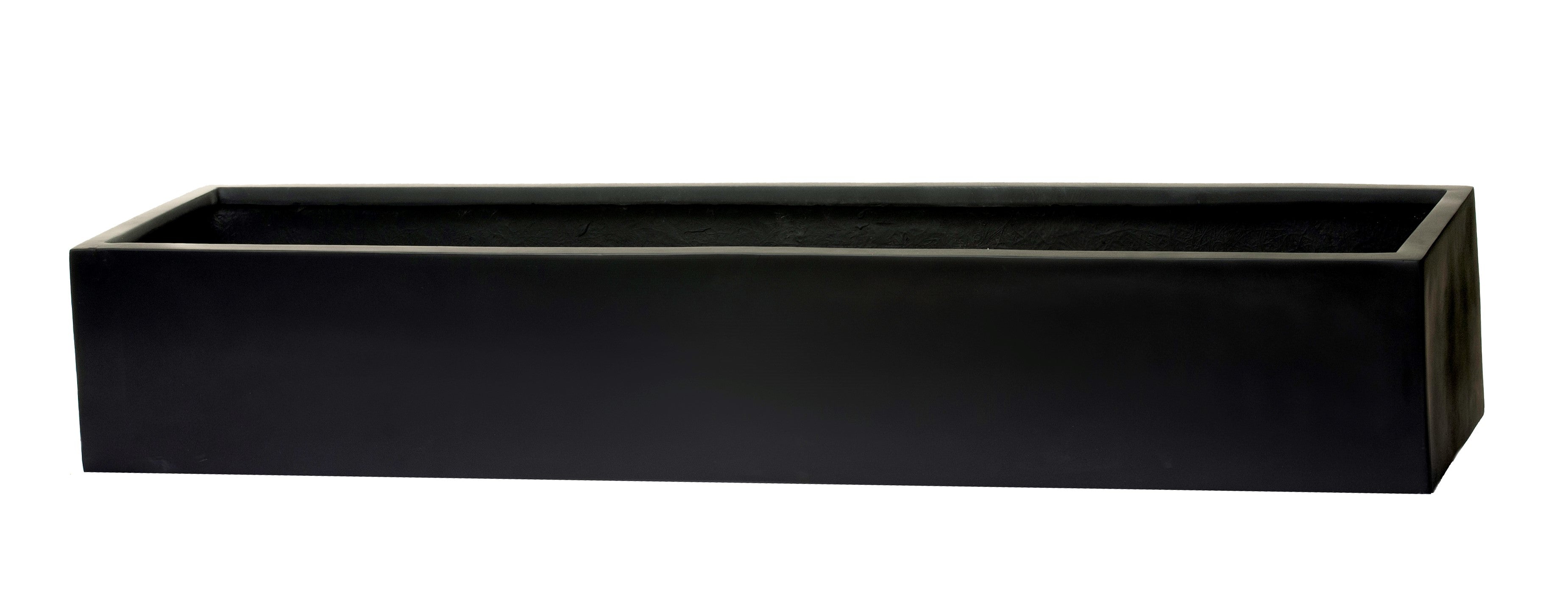 Manhattan Collection Table Top Rectangle Planters - Matte Black CN1033