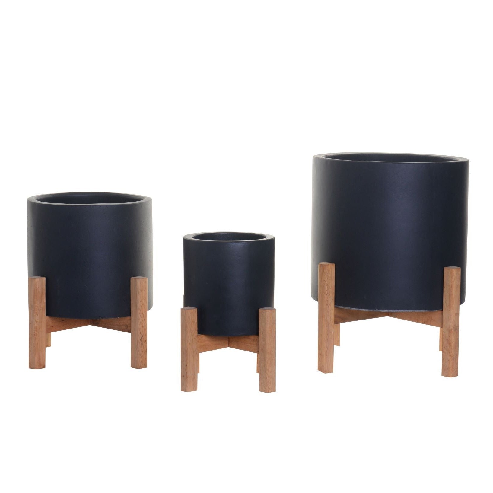Korynn Planter Collection-Black    CN1063
