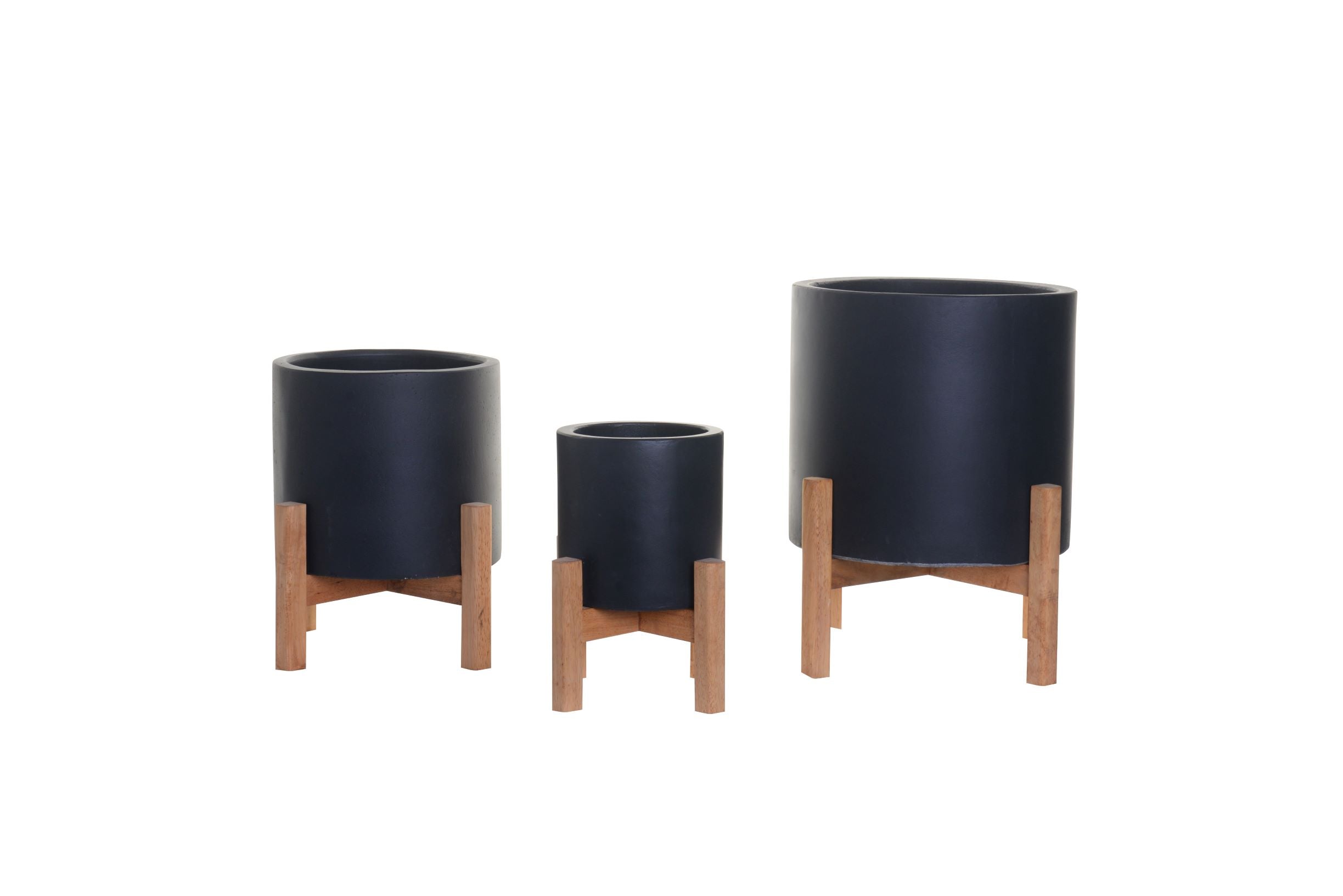 Korynn Planter Collection-Black    CN1063