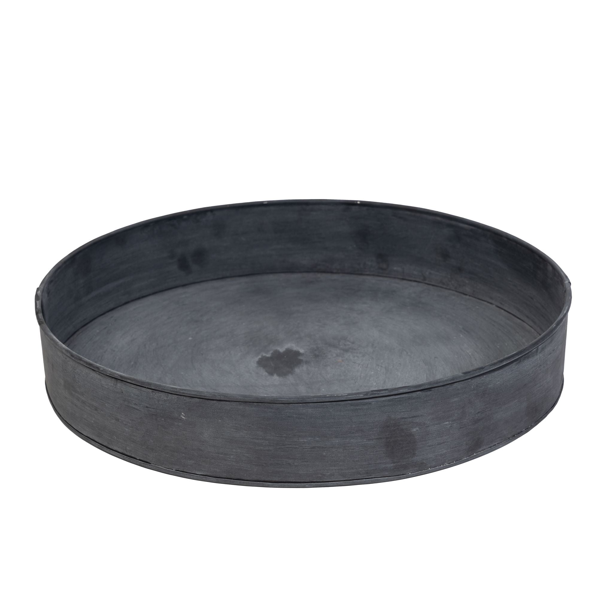 Nico Galvanized Round Tray Planters     CN1076