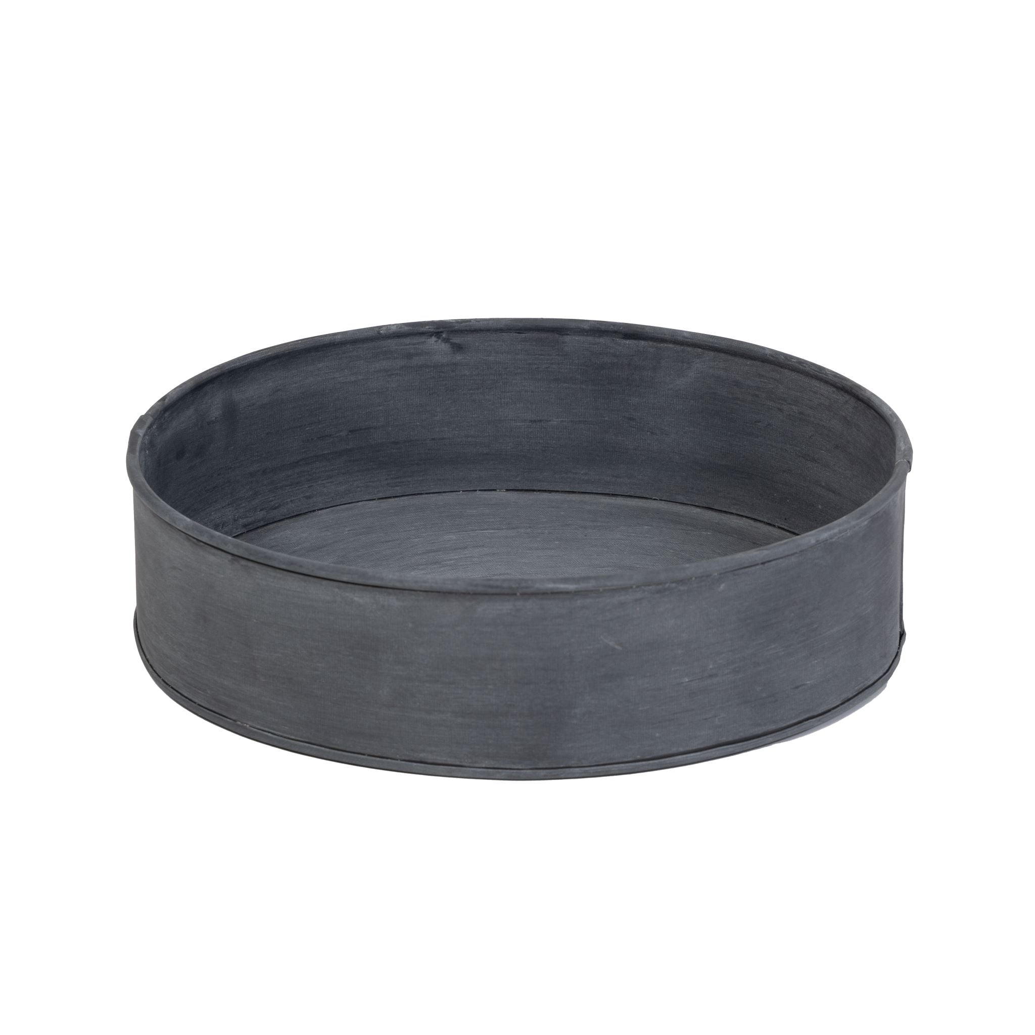 Nico Galvanized Round Tray Planters     CN1076