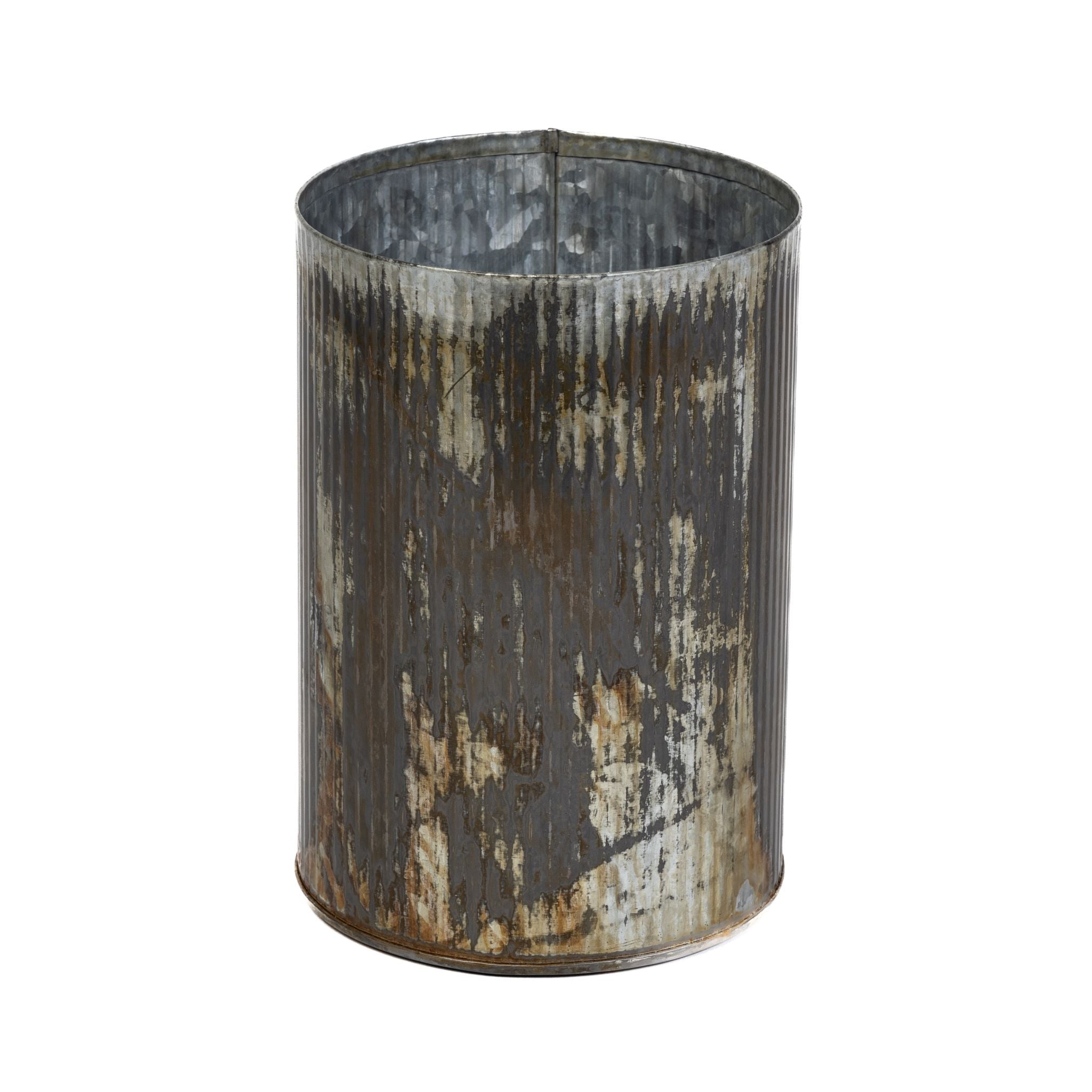 Rusty Antiqued Galvanized Planter Set    CN1077