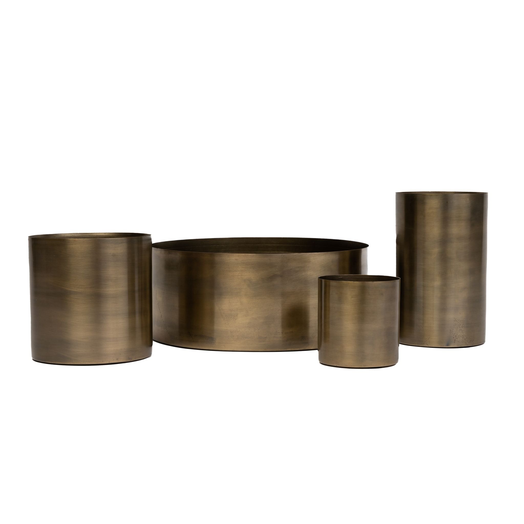 Taryn Brass Planter Set    CN1079